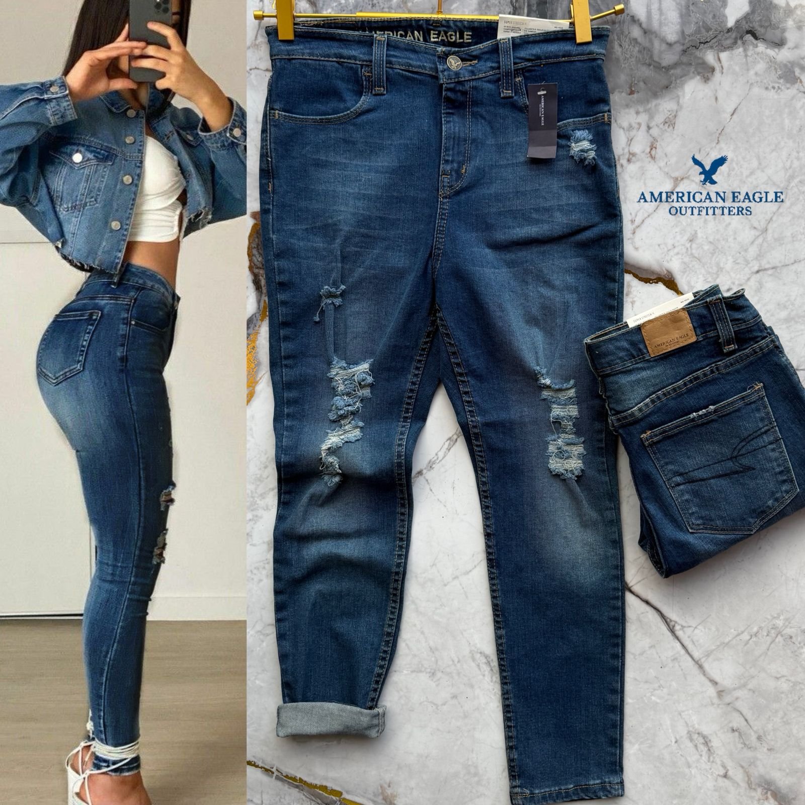 PANTALON MEZCLILLA AM ROTO