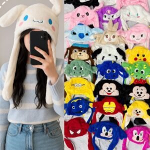 GORROS PERSONAJES/OREJITAS MOVIBLES