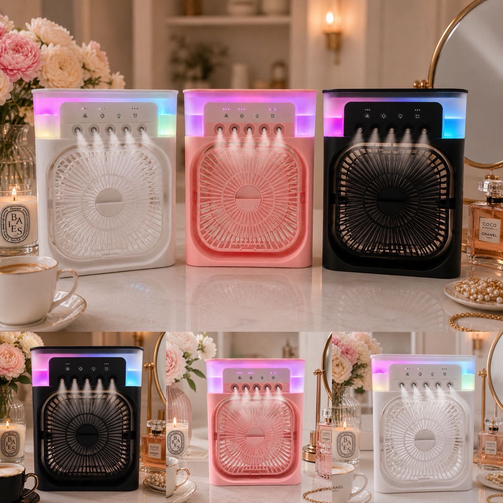 MINI VENTILADOR CON ASPERSOR