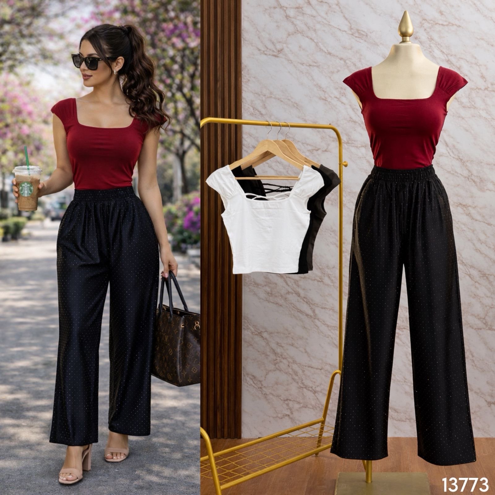 BLUSA LIGERA ESCOTADA/DETALLE ESPALDA 3773