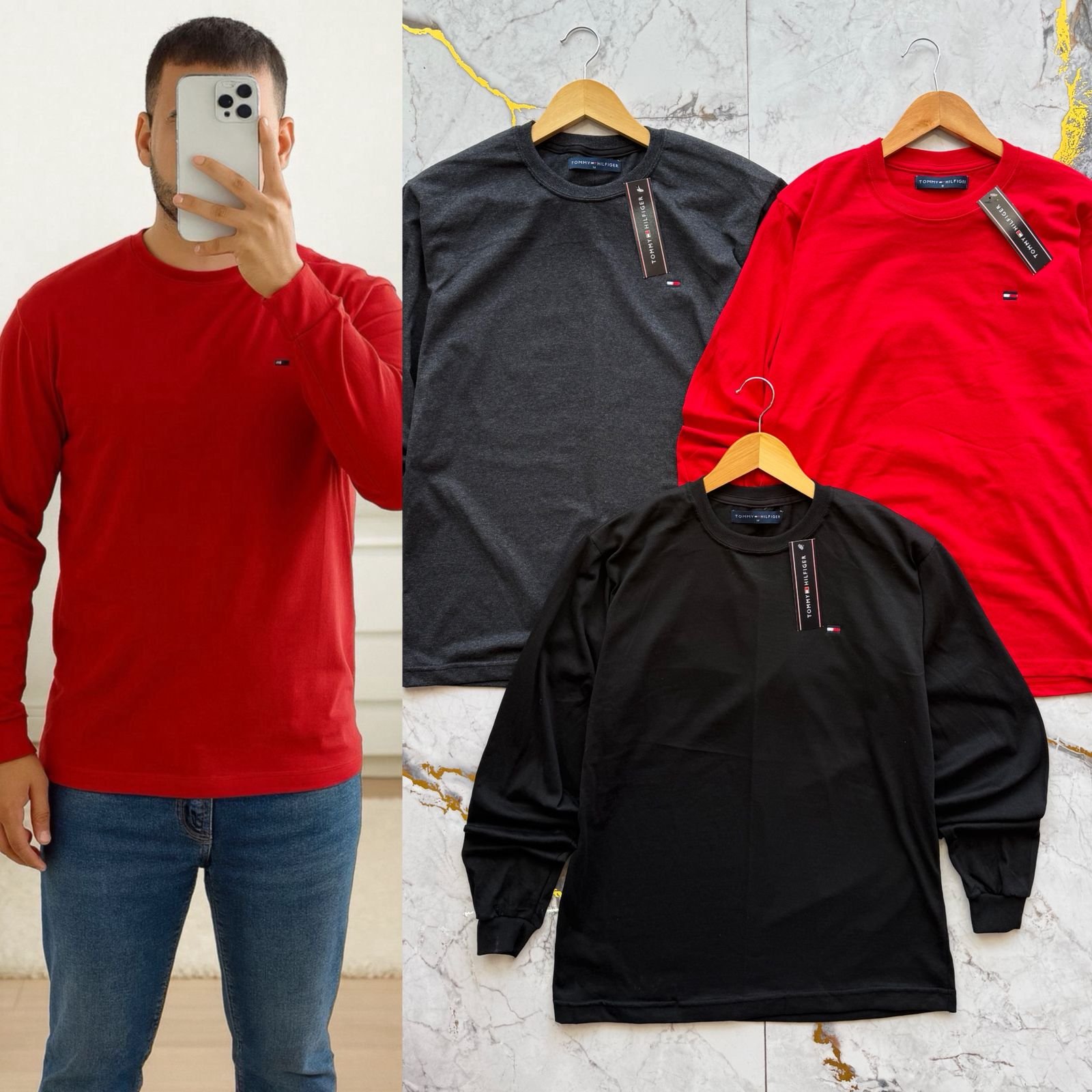 PLAYERA MANGA LARGA TMMY