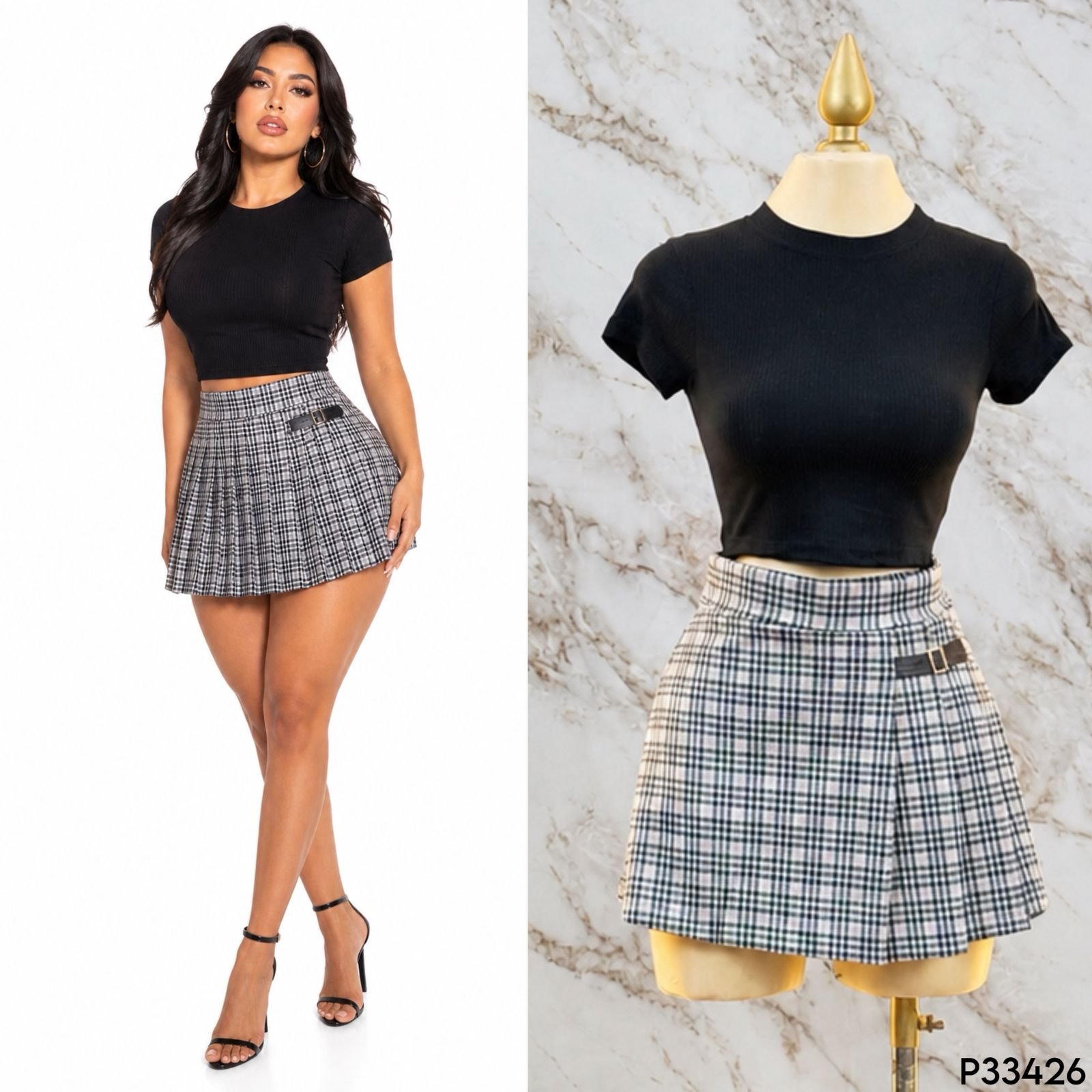 FALDA-SHORT CUADROS 3426 - Image 4