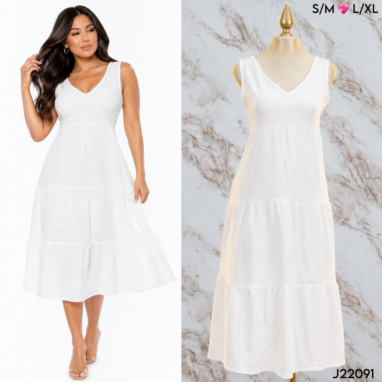 VESTIDO LARGO TIRANTES 22091 - Image 2