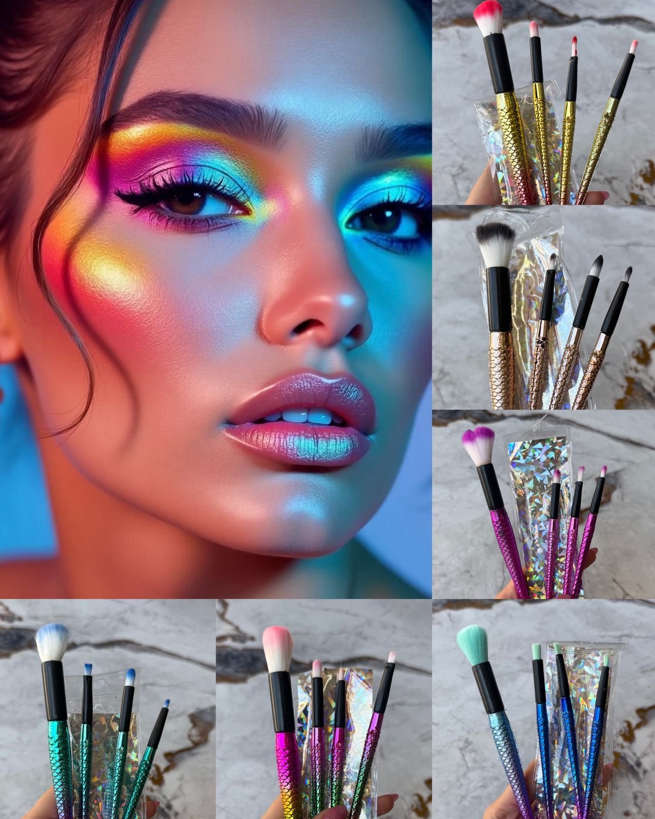 SET DE BROCHAS SIRENITA