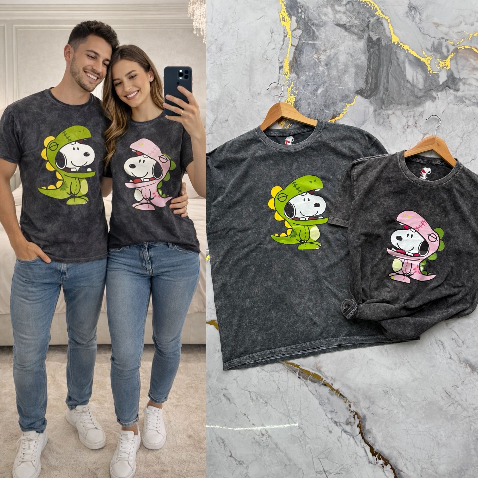 DUO PLAYERAS SAN VALENTIN ACID WASH