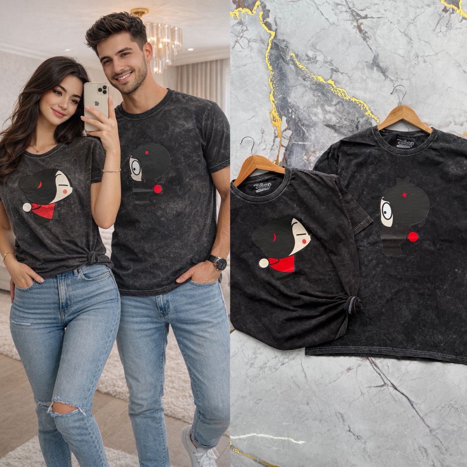 DUO PLAYERAS SAN VALENTIN ACID WASH - Image 5