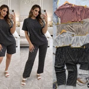 CONJUNTO 3 PIEZAS RAYAS 0107