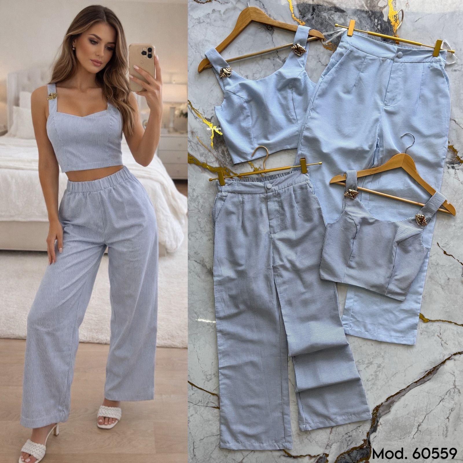 CONJUNTO TOP TIRANTES 0559