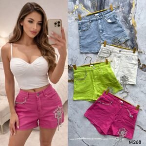 SHORT DENIM PEDRERIA 268