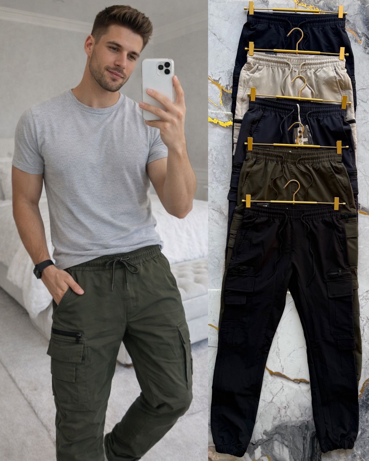 PANTALON CARGO CABALLERO NYLON R655