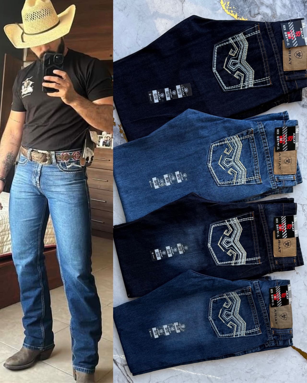 PANTALON CABALLERO ART BORDADO MOD NW 1