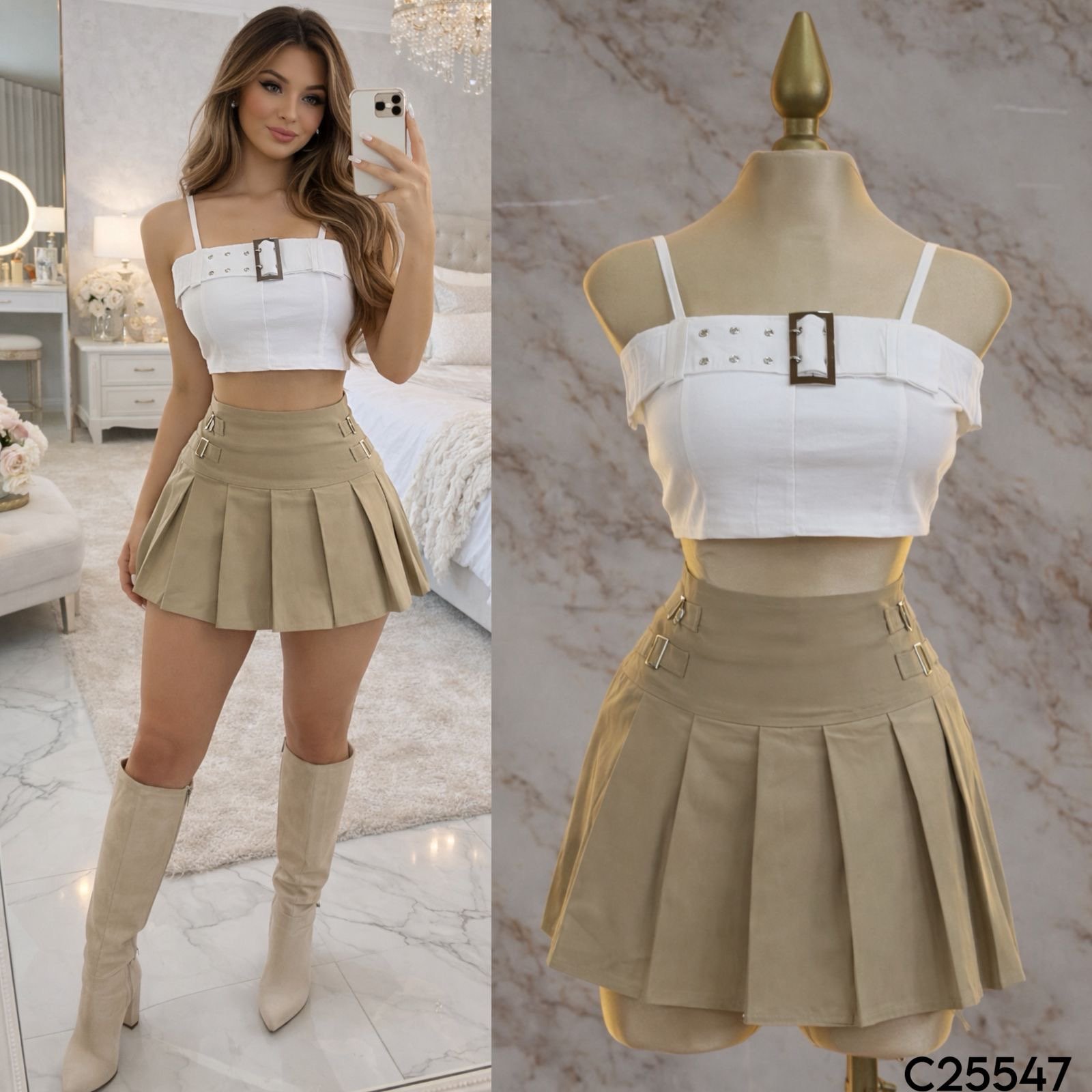 FALDA-SHORT PLIEGUES 25547 - Image 3