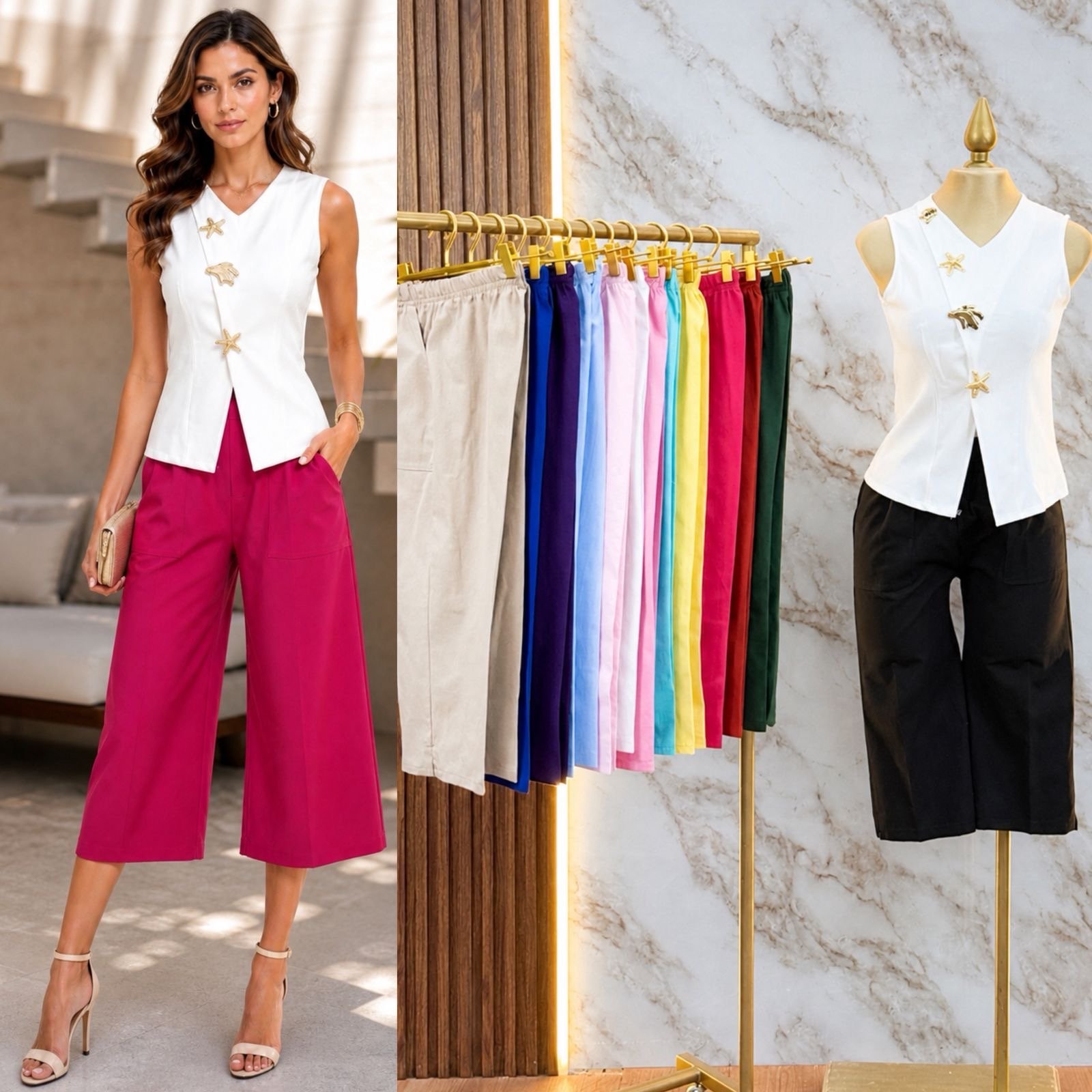 PANTALON CORTE CAPRI / PESCADOR