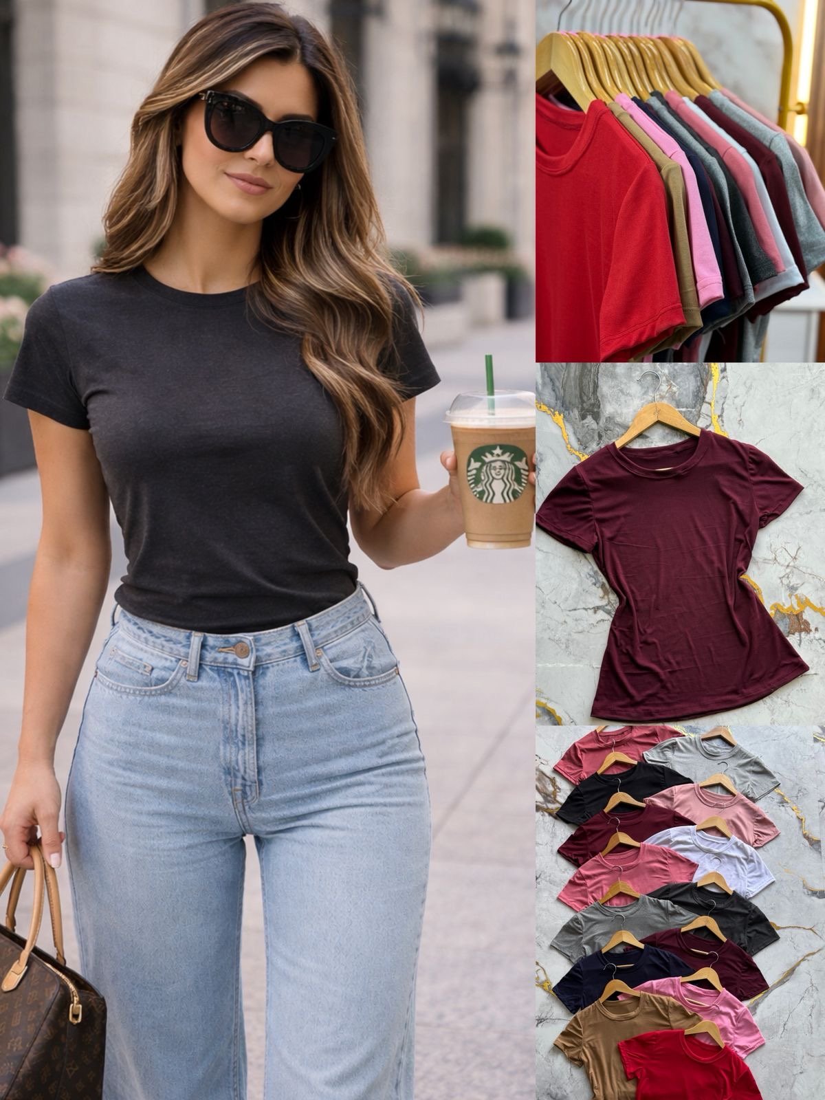 BLUSA BASICA LISA PAQUETE 12 PIEZAS