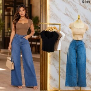BLUSA LIGERA ESCOTE CUADRADO 3444