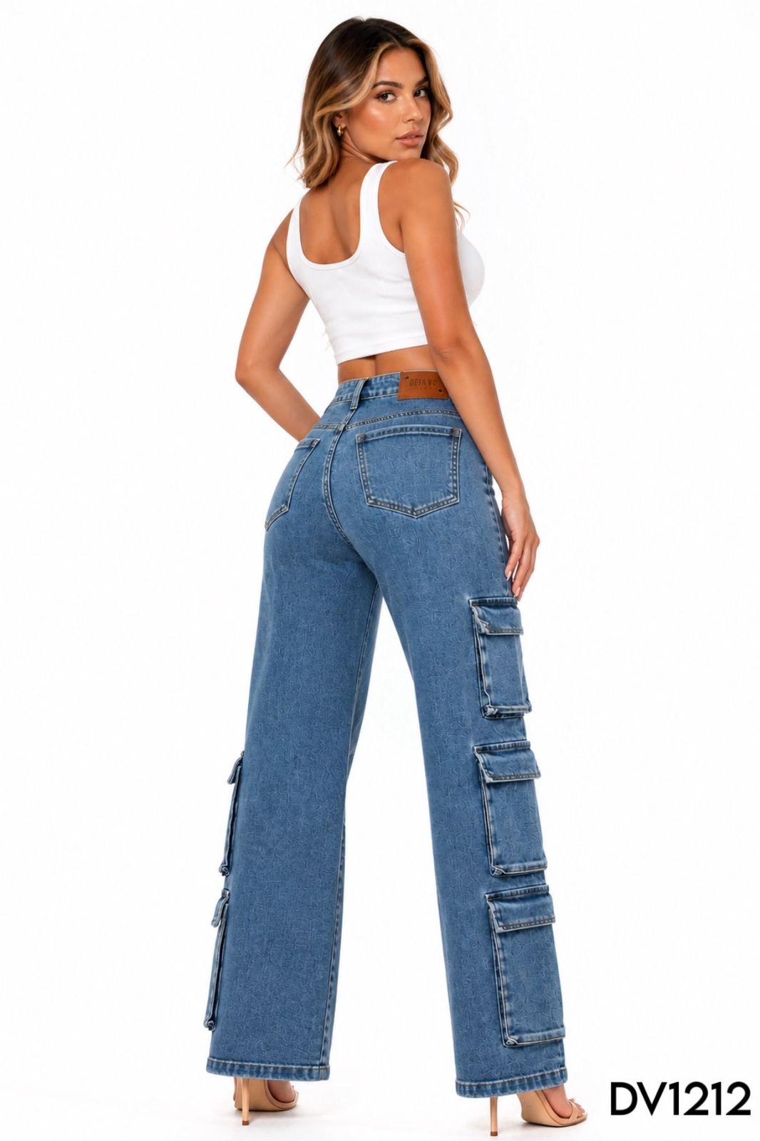 PANTALON MEZCLILLA DV 3 RAYAS 1212 - Image 4