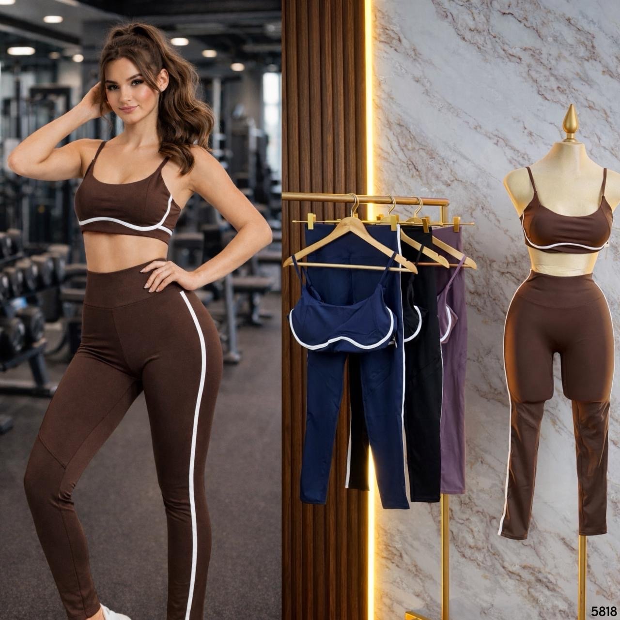 SET/CONJUNTO 2 PIEZAS DEPORTIVO FRANJA 5818