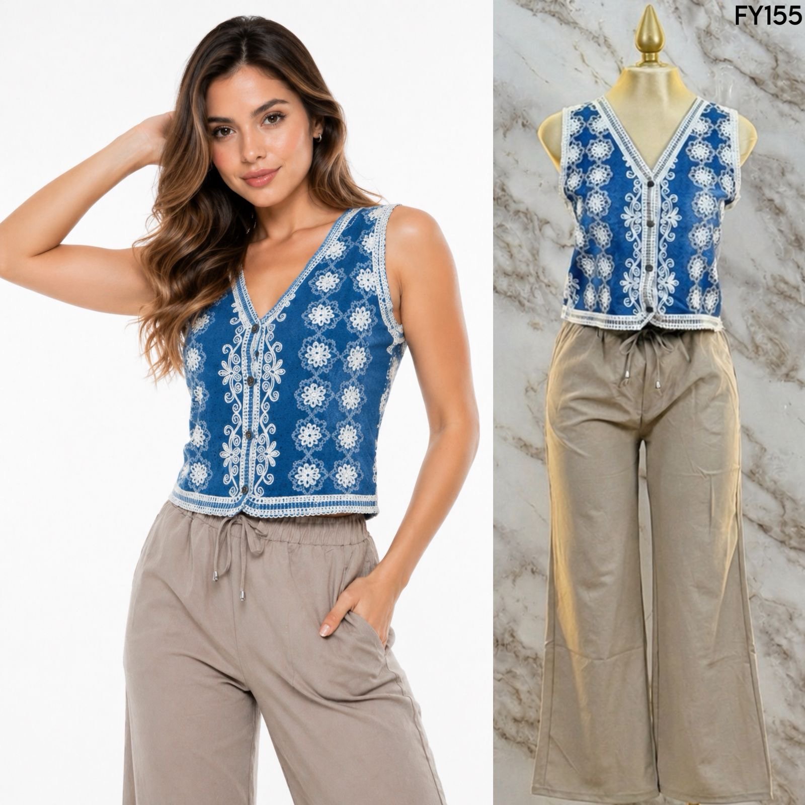 BLUSA BORDADA TIPO CHALECO 155 - Image 4
