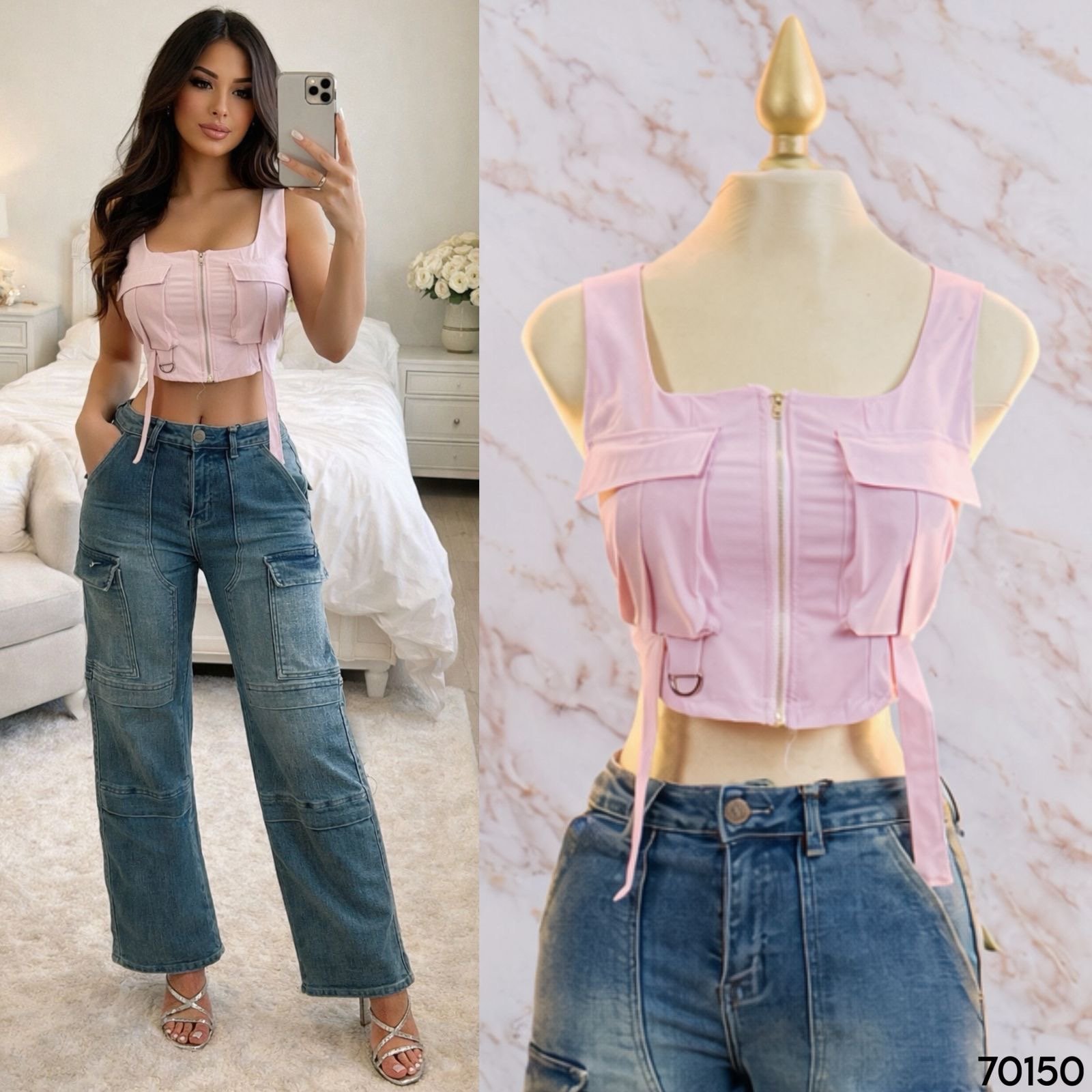 BLUSA TIPO CARGO/CIERRE 70150 - Image 3