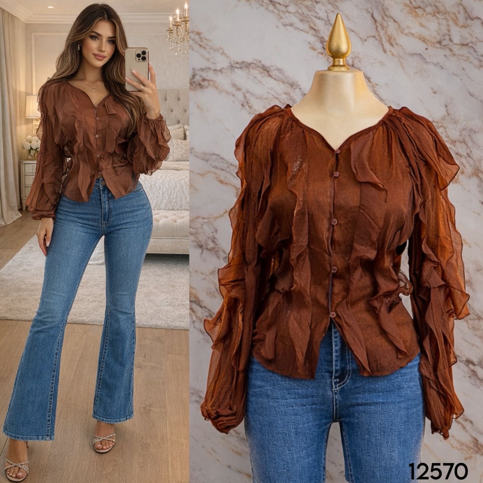 CAMISA/OLANES 2570 - Image 4