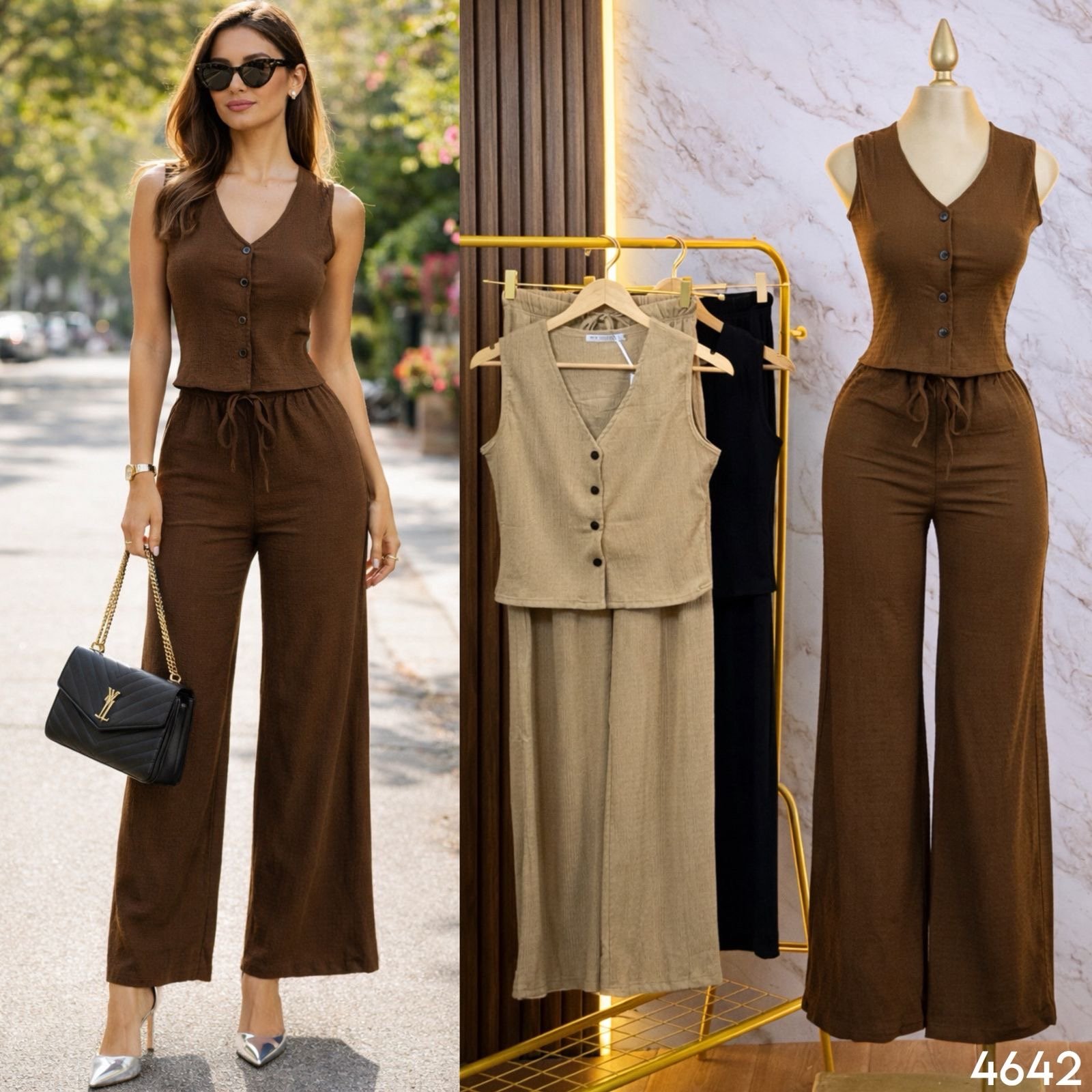 SET/CONJUNTO ELEGANT CHALECO 4642