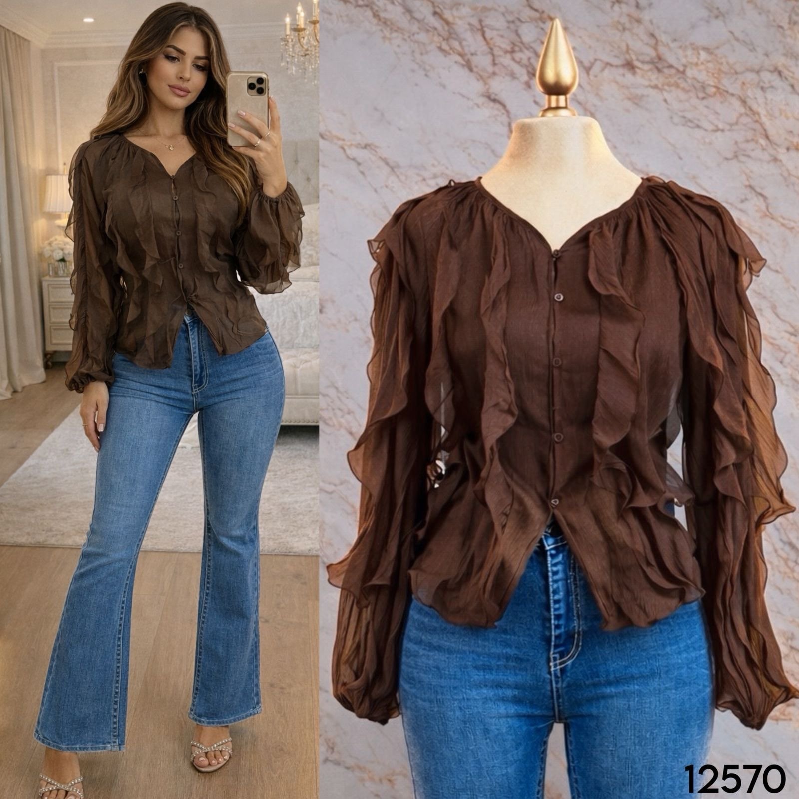 CAMISA/OLANES 2570 - Image 7