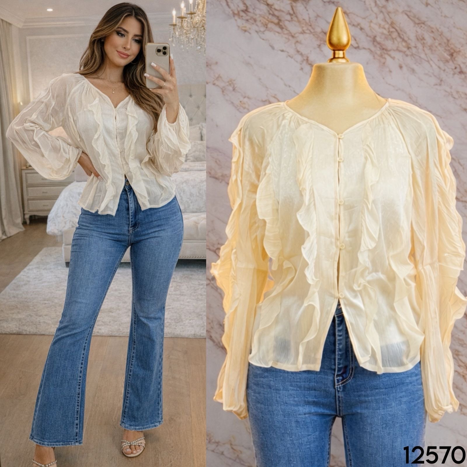 CAMISA/OLANES 2570 - Image 2