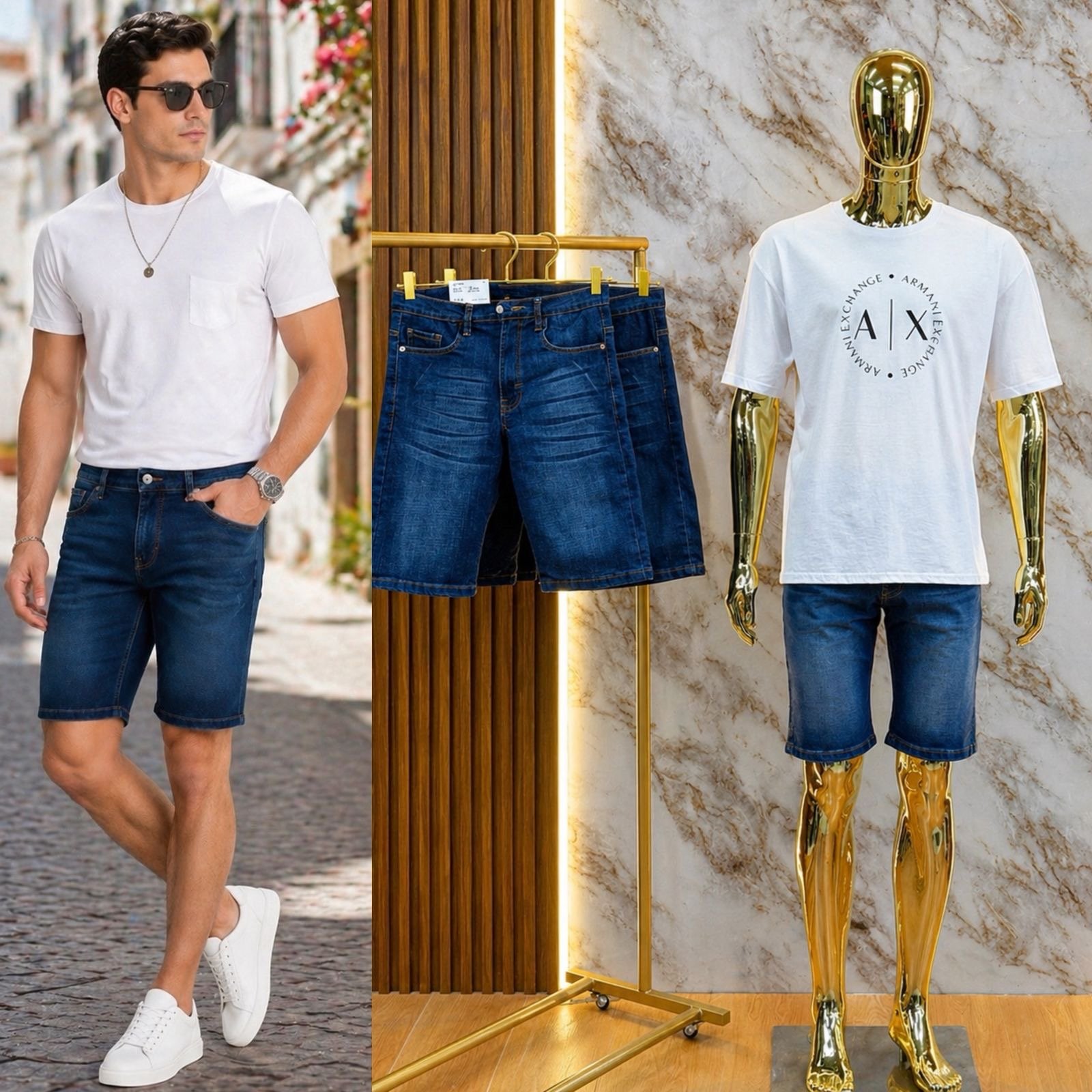 SHORT DE CABALLERO MEZCLILLA AM EAGLE