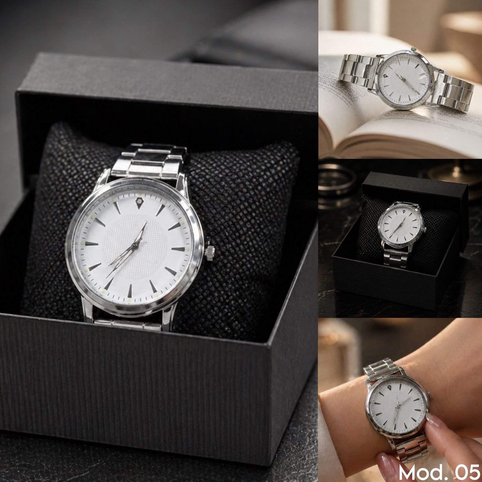 RELOJ METALICO PREMIUM MOD 5