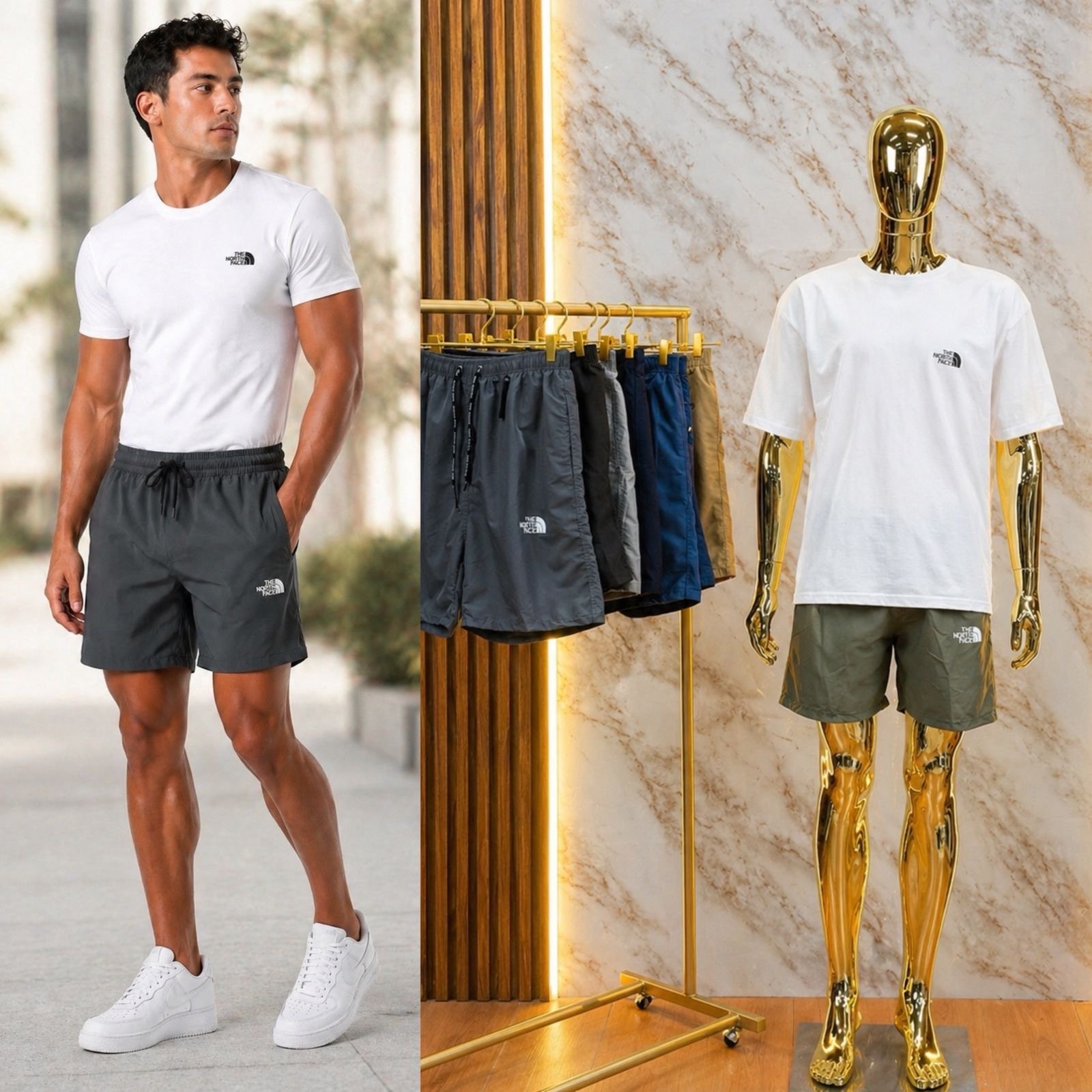 SHORT DEPORTIVO CON ELASTICO THE NORTH FCE