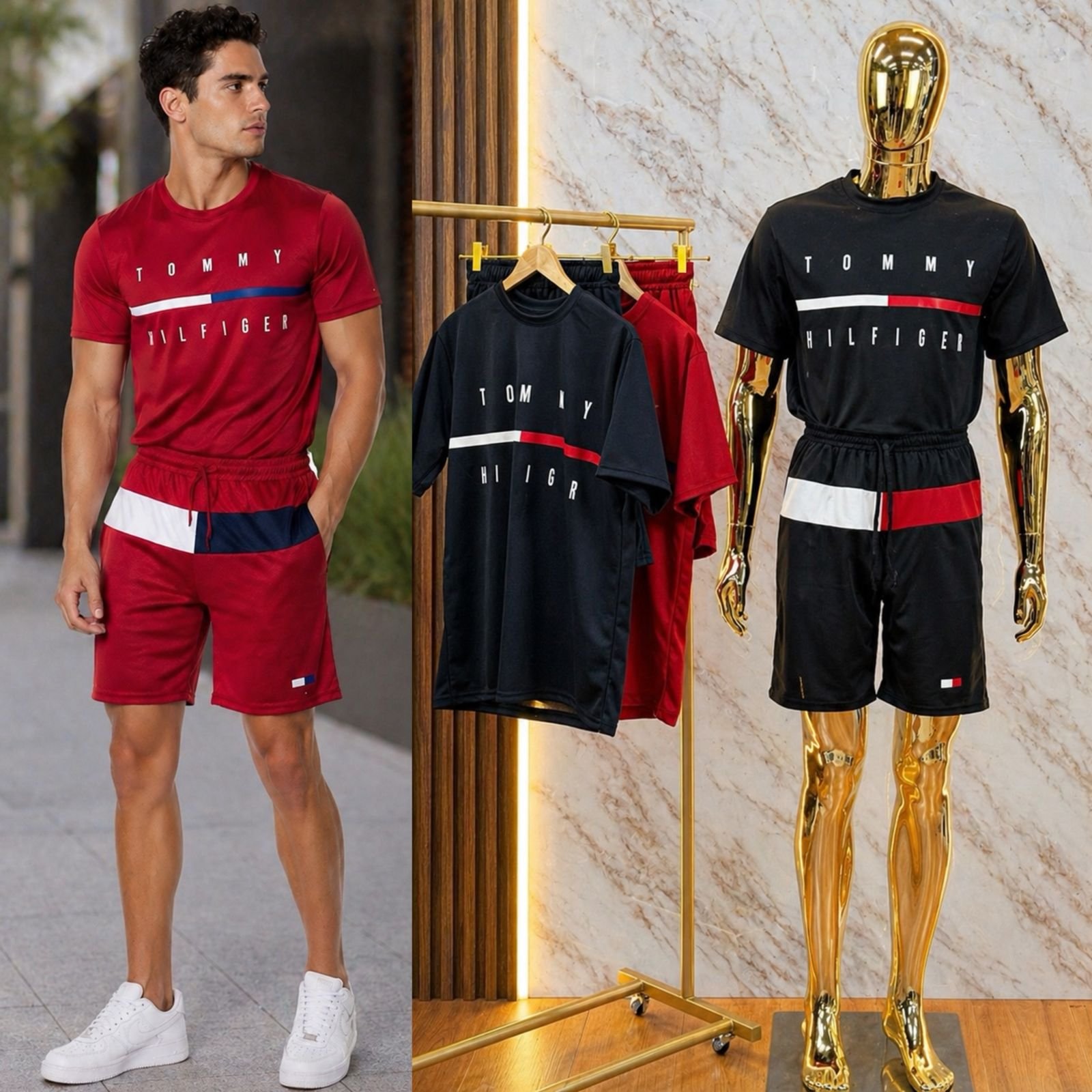SET/CONJUNTO PLAYERA/SHORT TOMY HILFIGER
