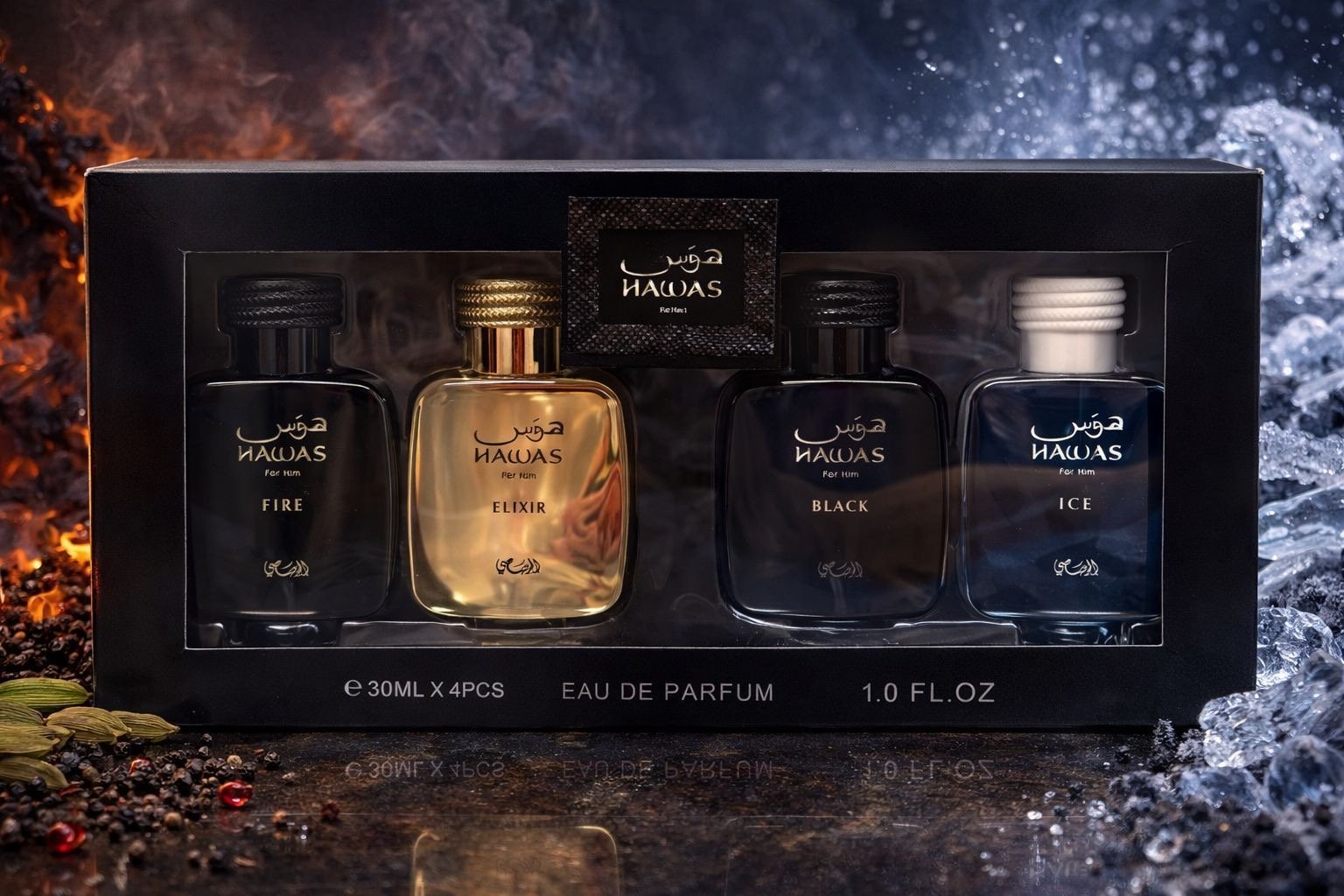 KIT PERFUME CABALLERO COLECCION HWS