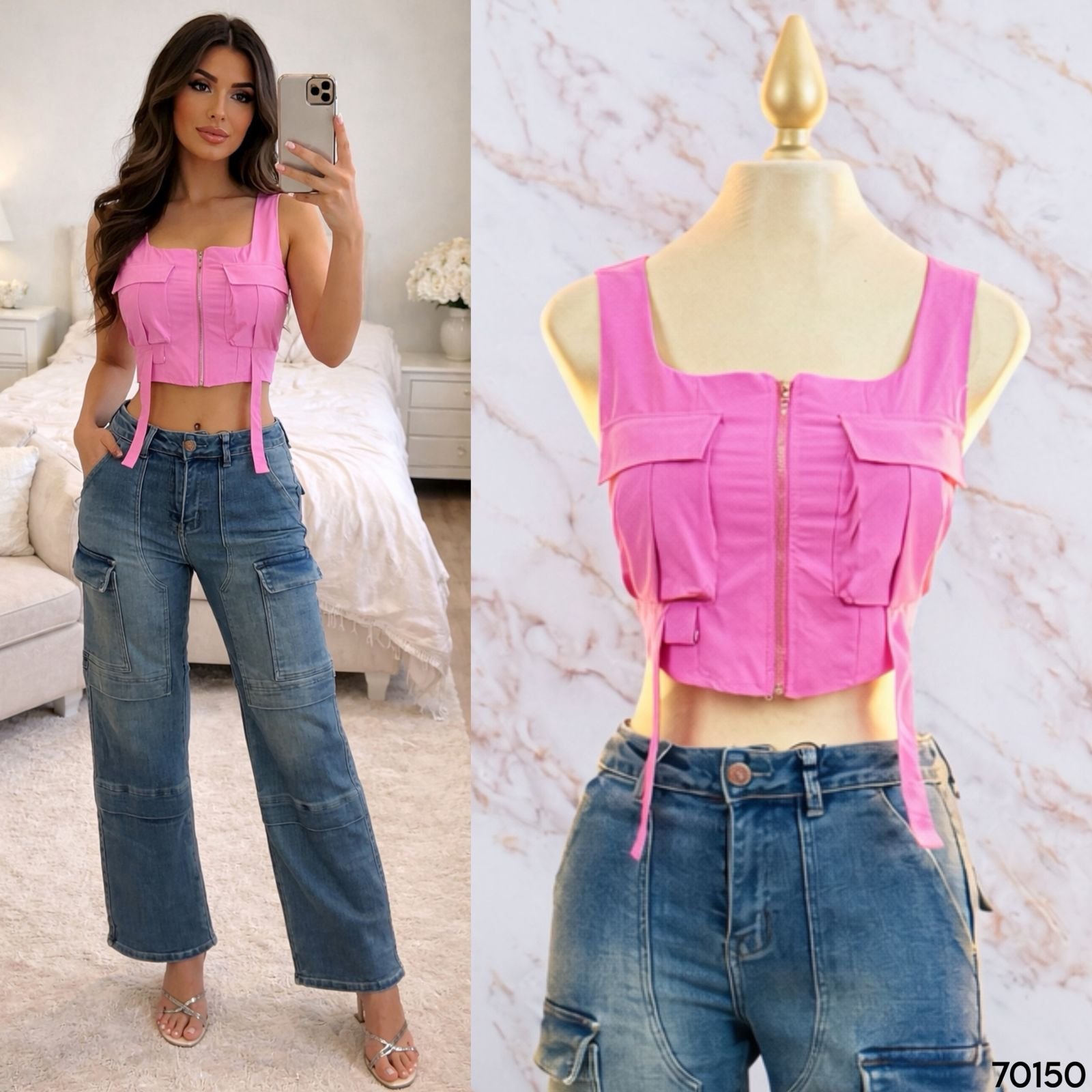 BLUSA TIPO CARGO/CIERRE 70150 - Image 4