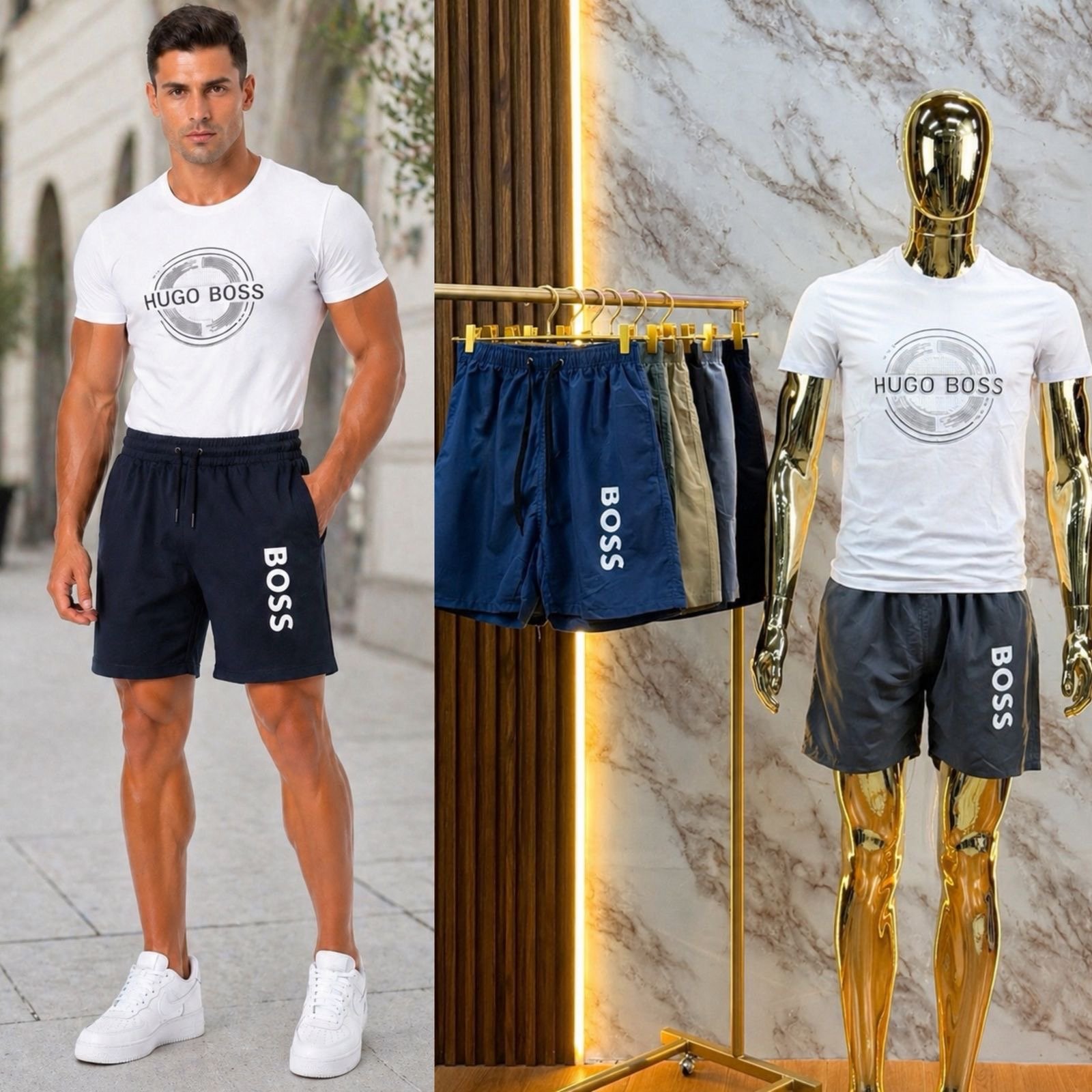 SHORT DEPORTIVO CON ELASTICO HG BOSS
