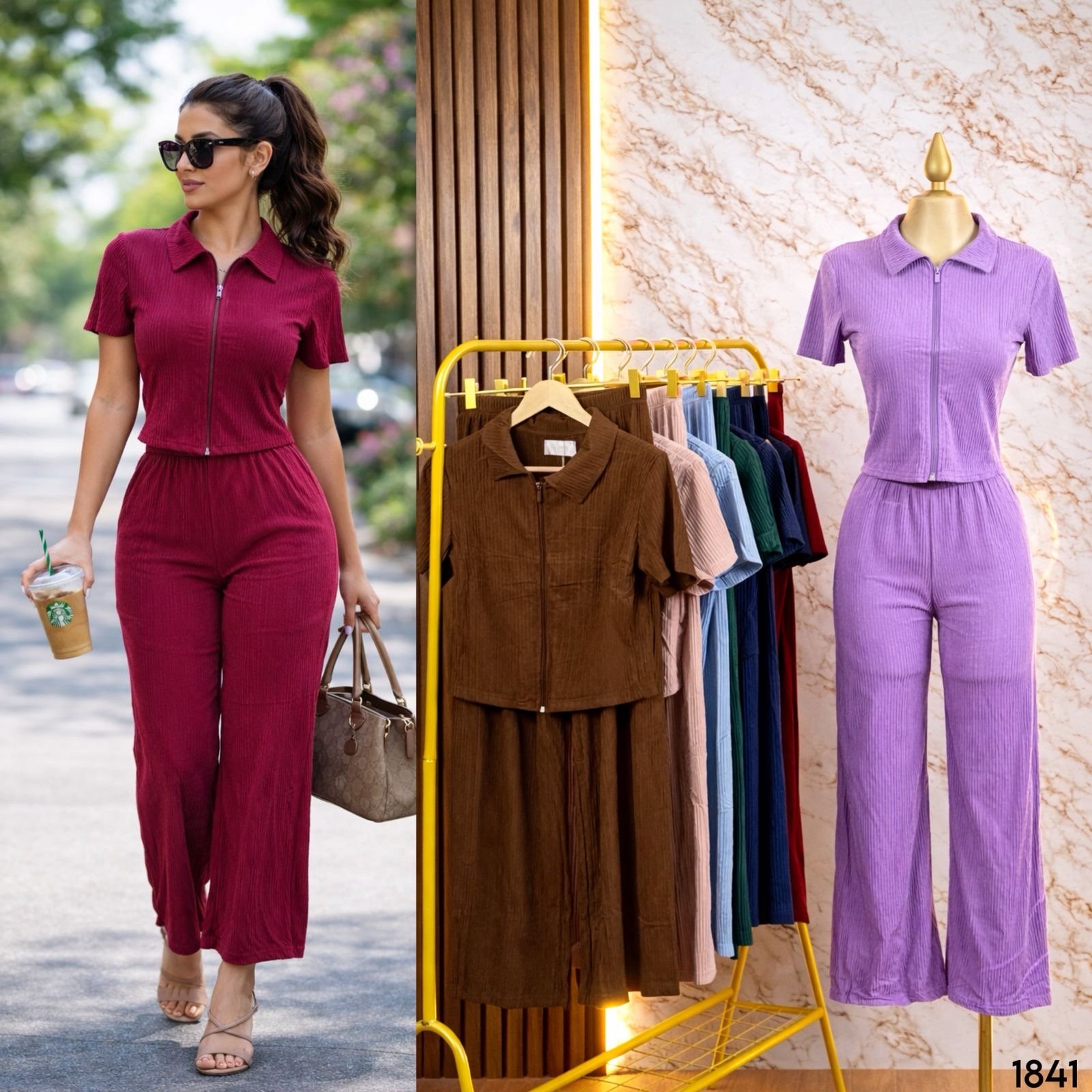 SET/CONJUNTO BLUSA CIERRE FTX 1841