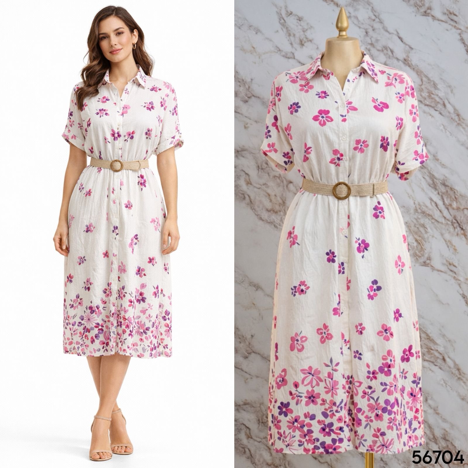 VESTIDO FLOREADO LIGERO 6704 - Image 2