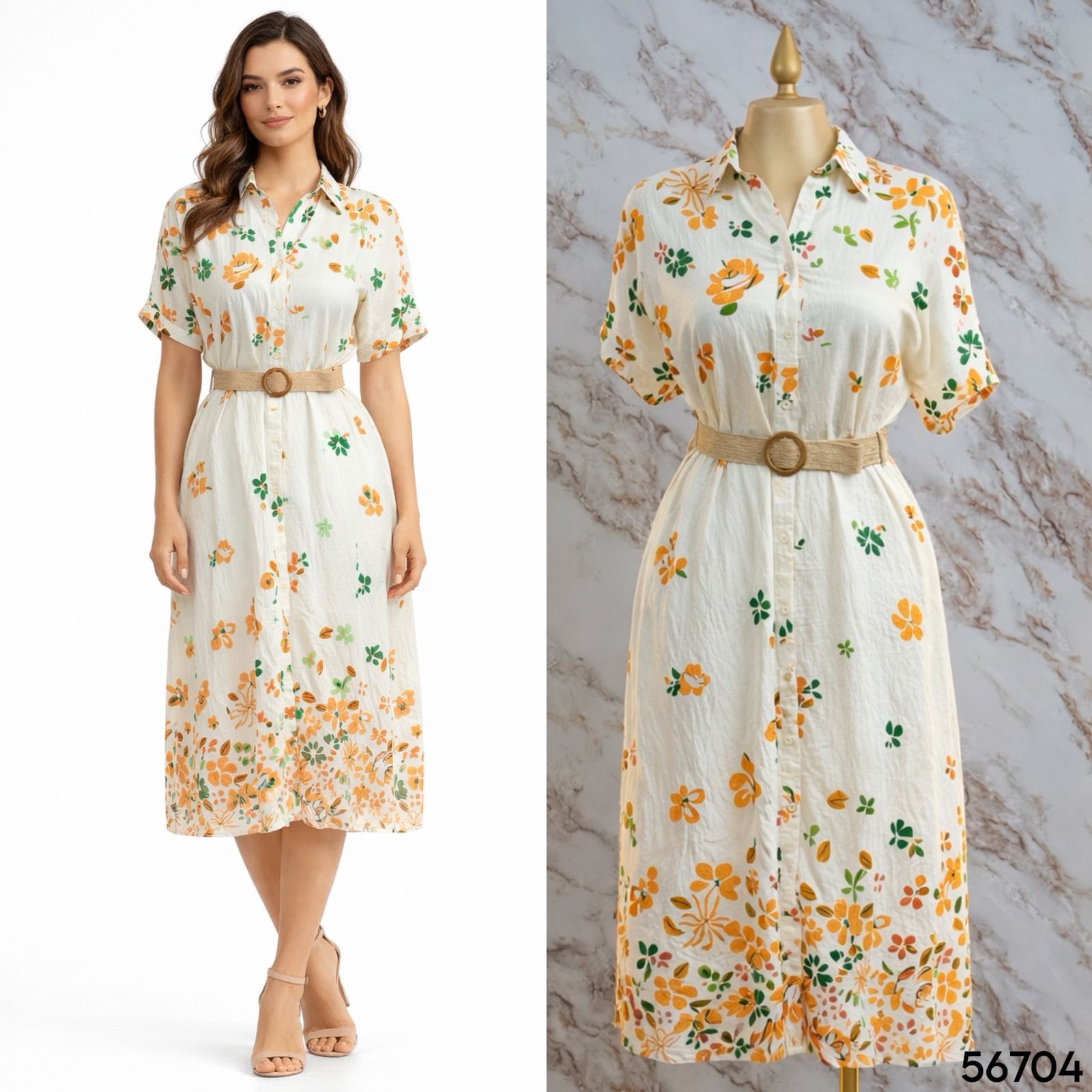 VESTIDO FLOREADO LIGERO 6704 - Image 4