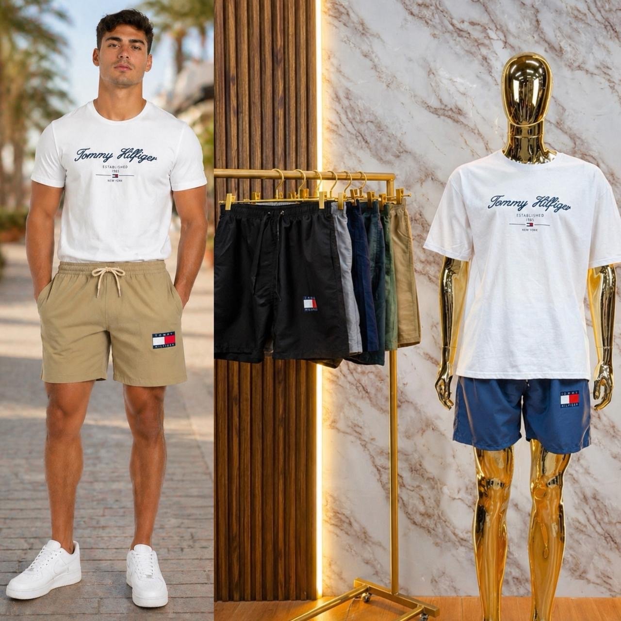 SHORT DEPORTIVO CON ELASTICO TOMMY HLFIGGER