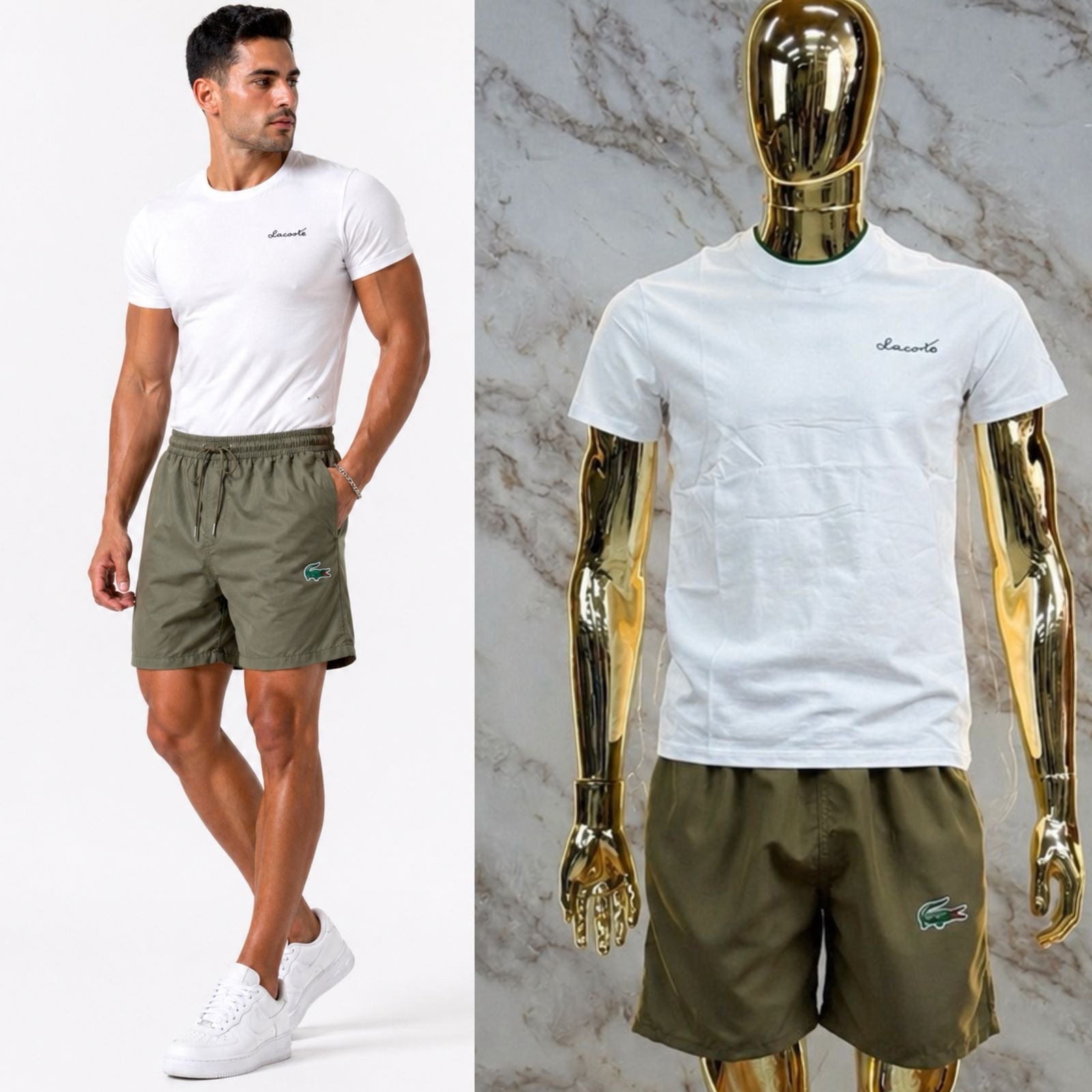 SHORT DEPORTIVO CON ELASTICO LCOSTE - Image 2