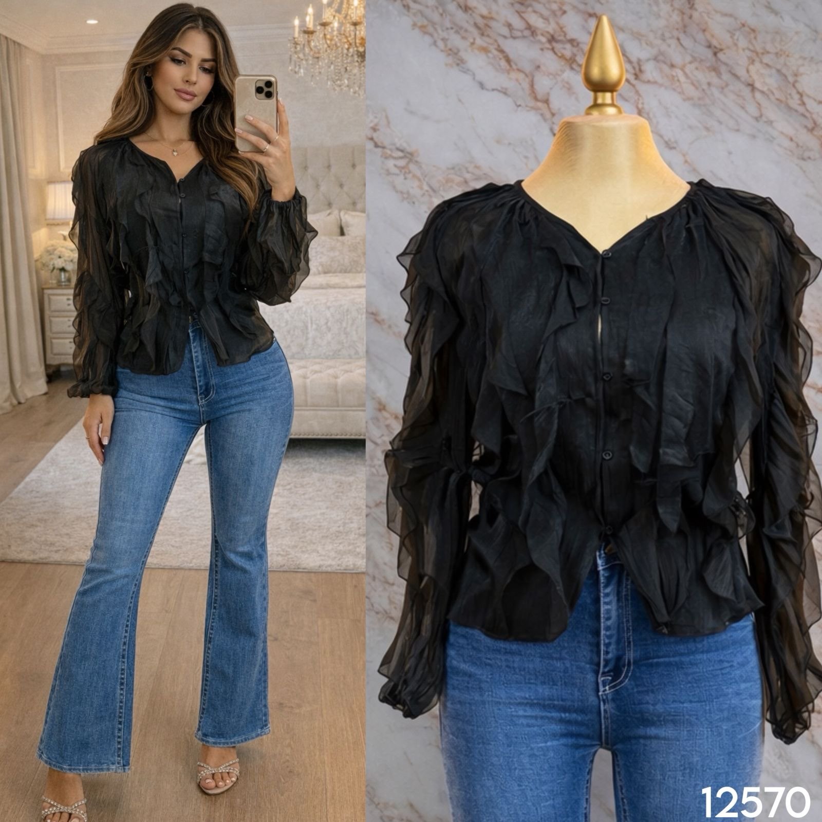 CAMISA/OLANES 2570 - Image 6