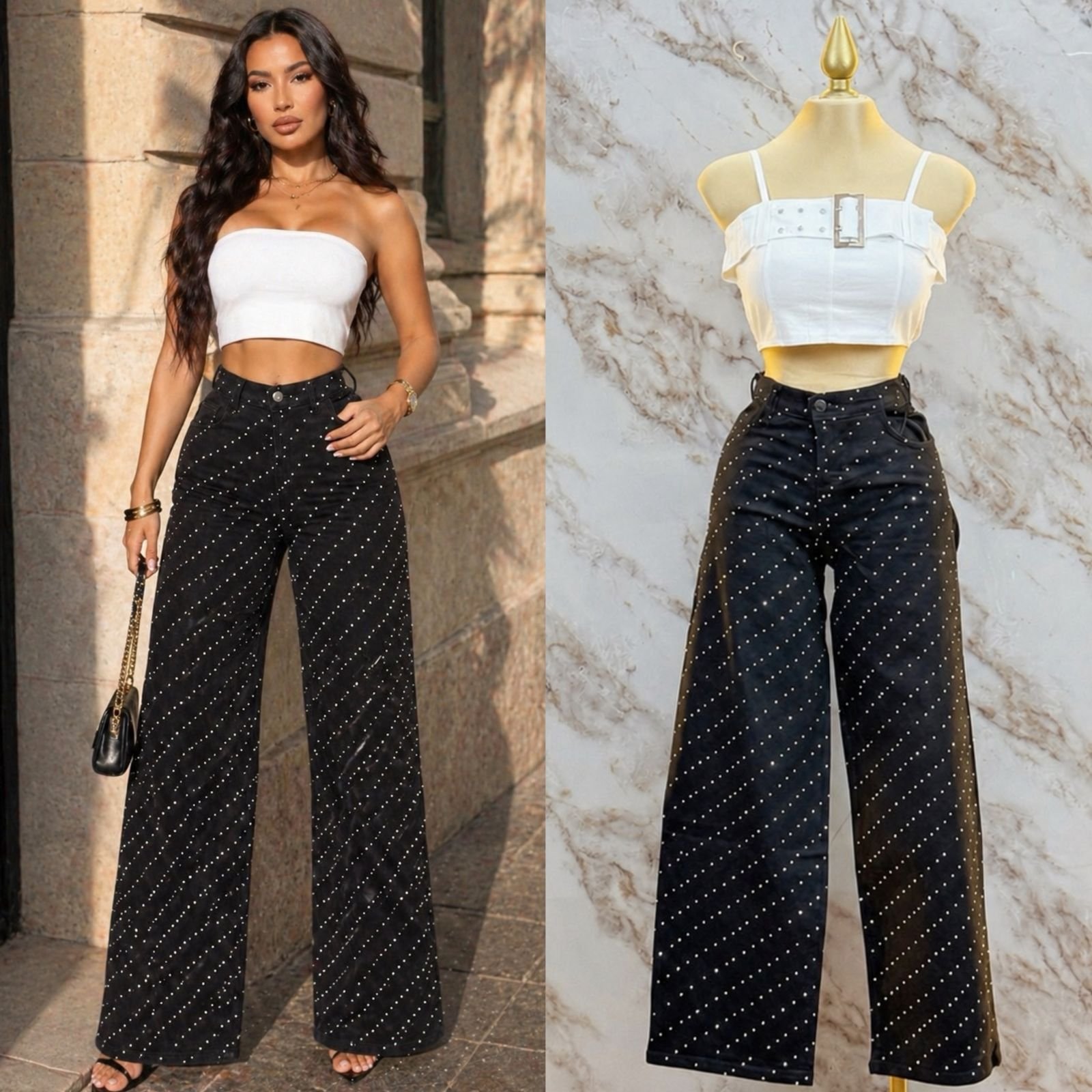 PANTALON BRILLOS DARK