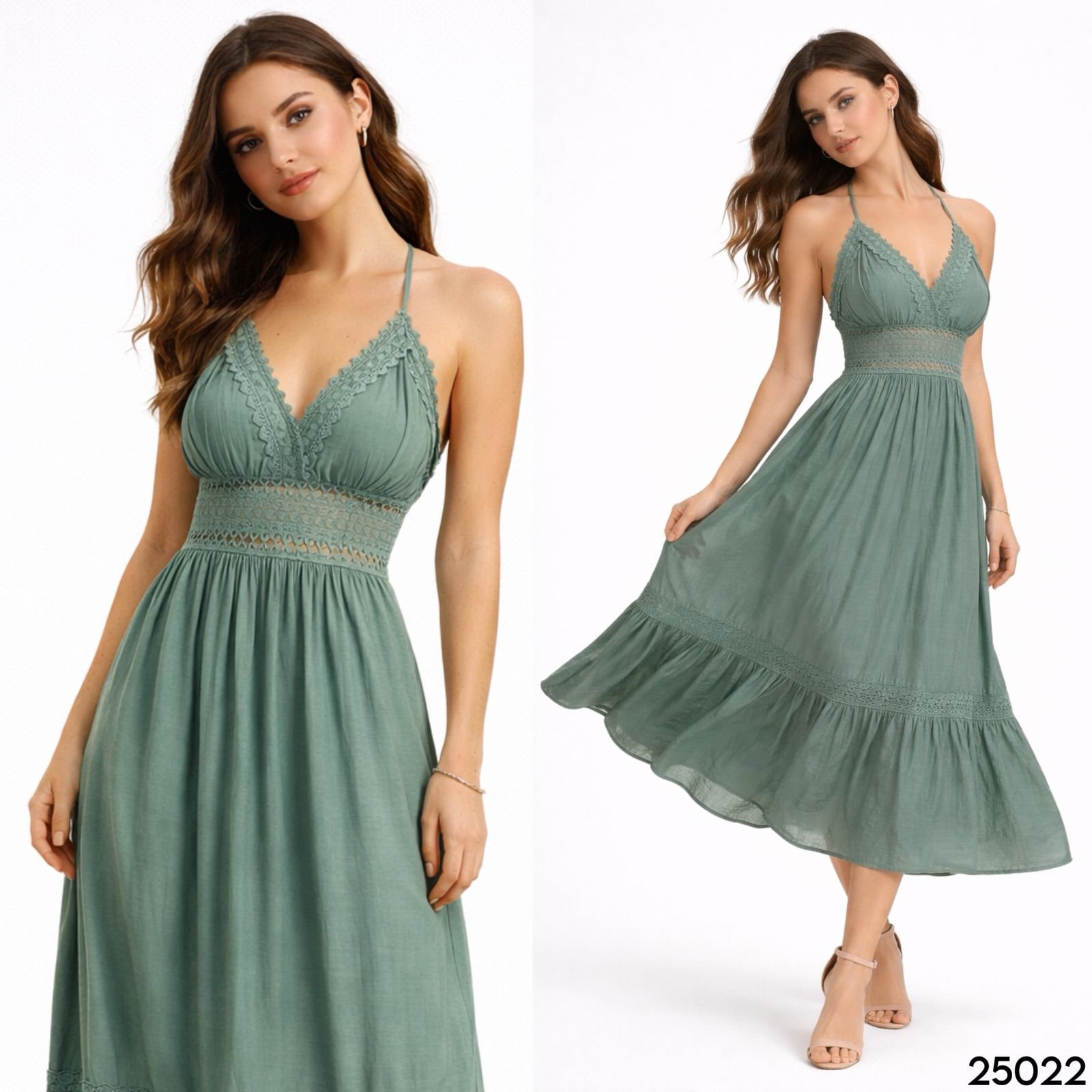 VESTIDO LARGO OLAN/TIRANTES 25022 - Image 3