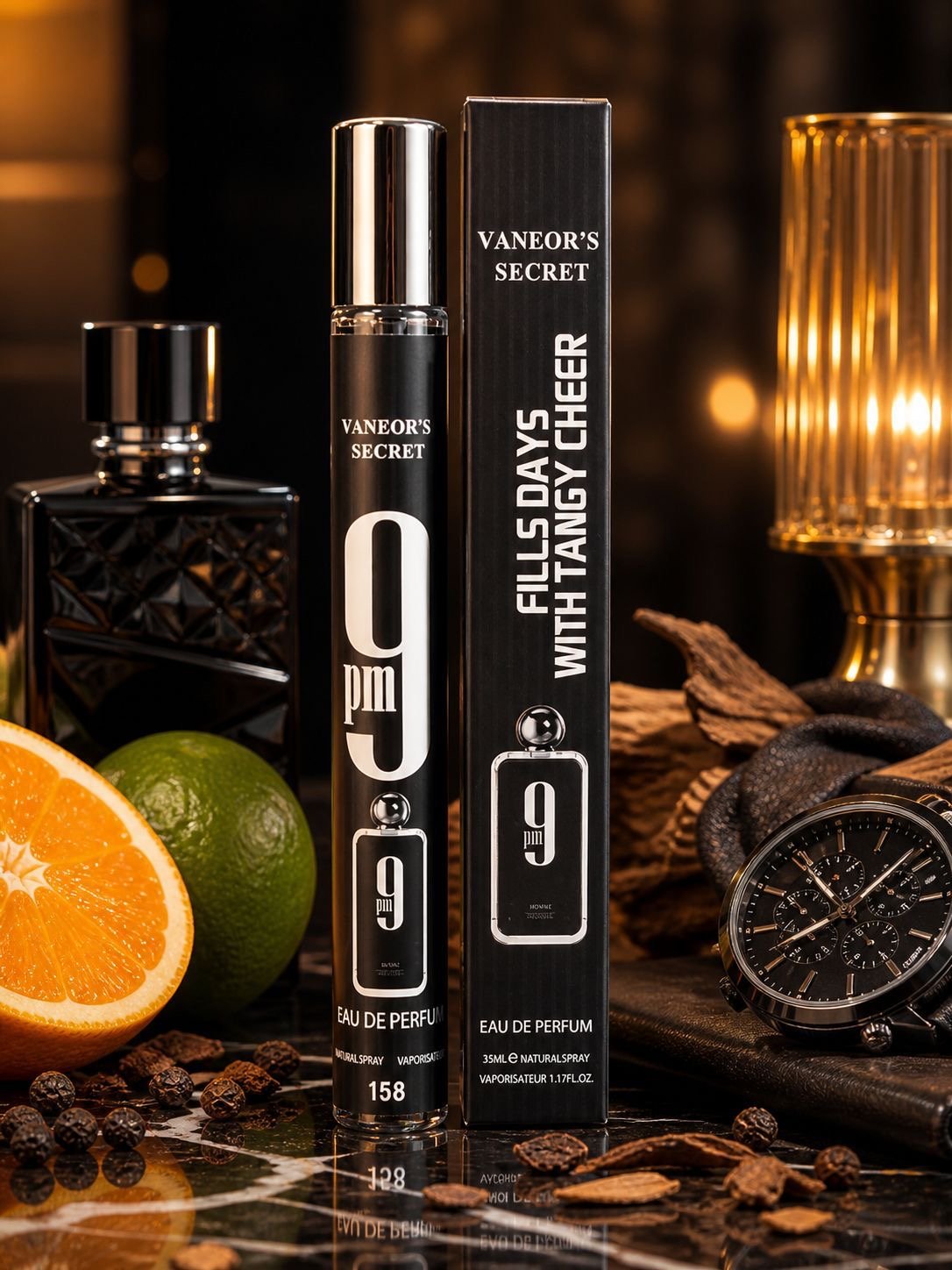 PERFUME CABALLERO DE BOLSILLO 9PM NEGRO AFNN