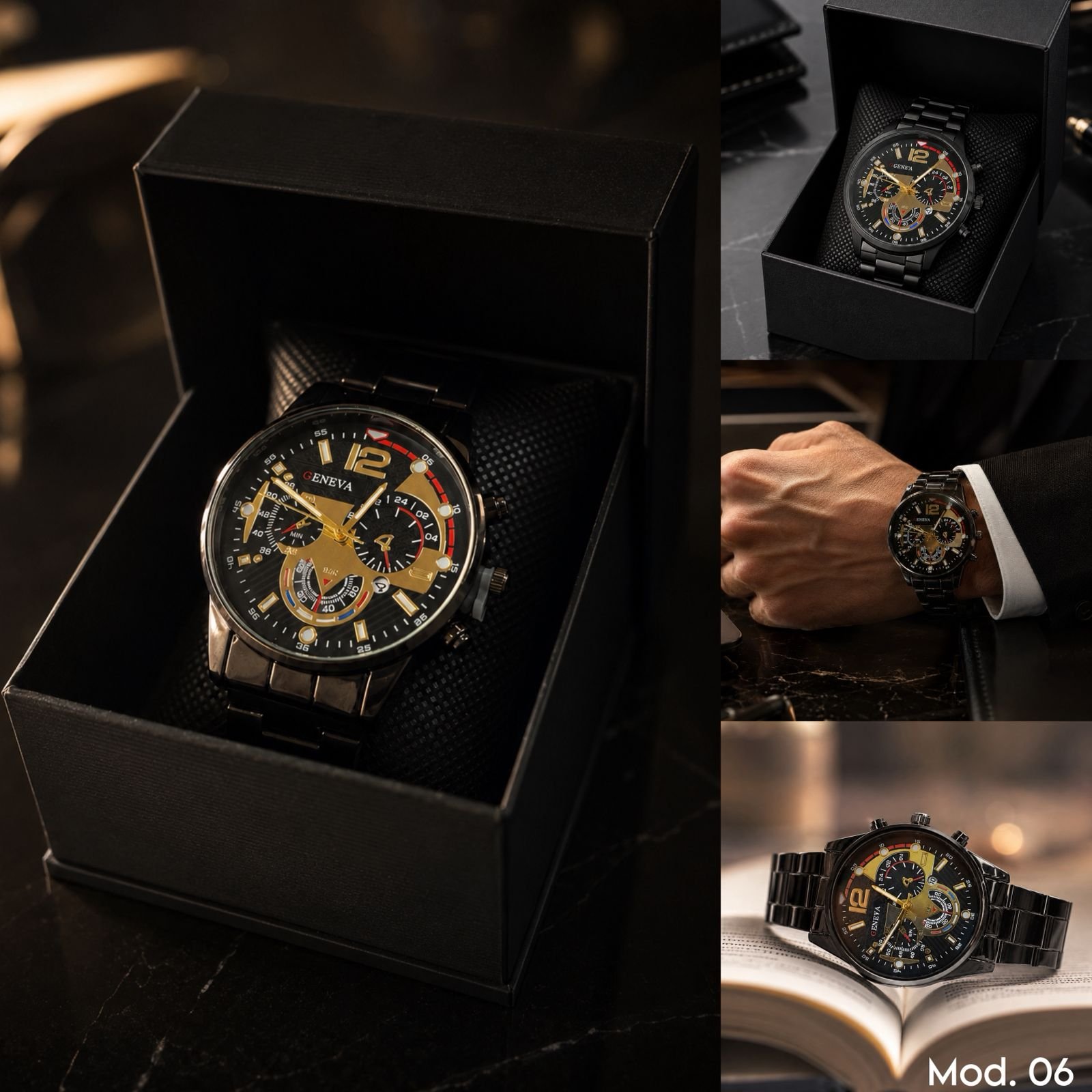RELOJ METALICO PREMIUM MOD 6