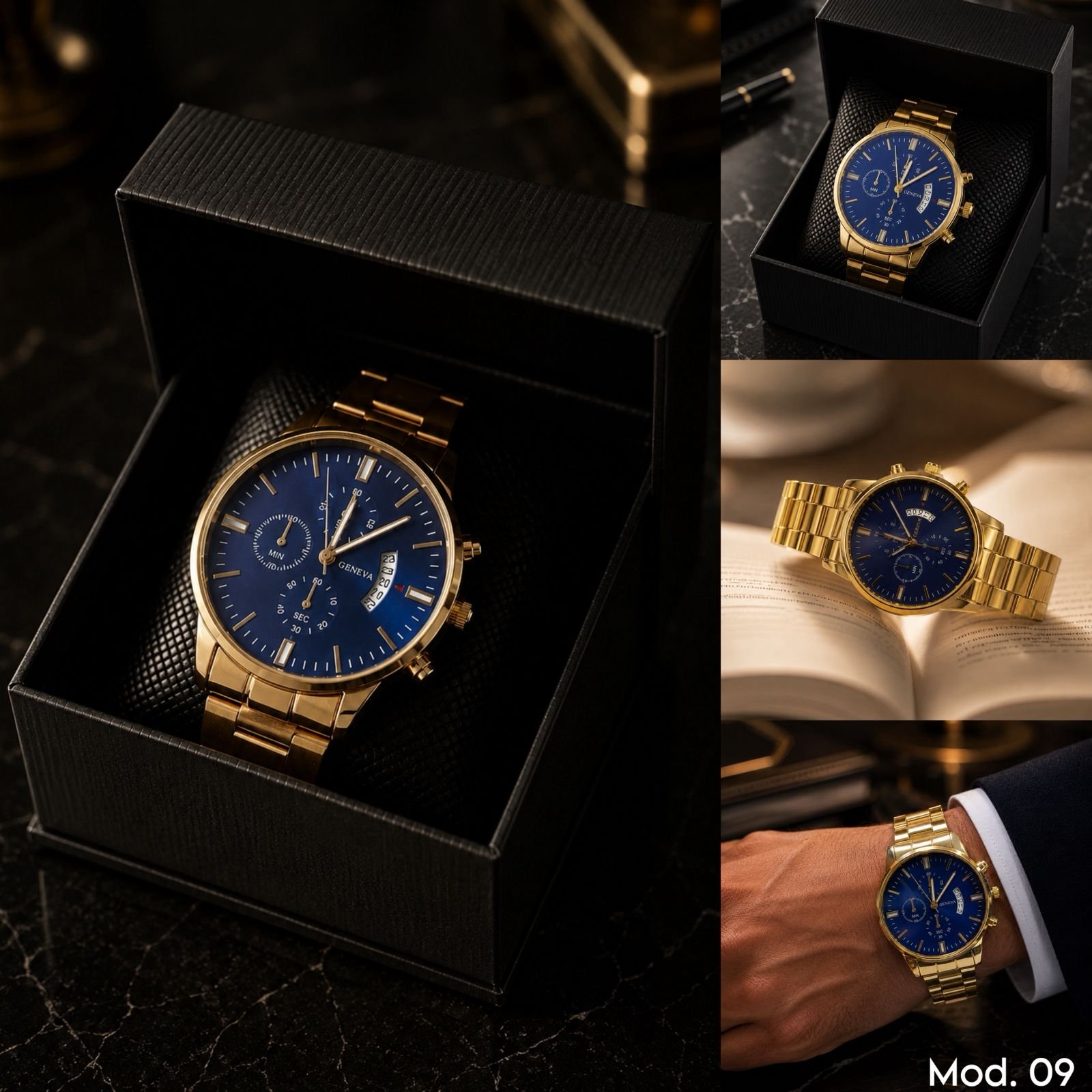RELOJ METALICO PREMIUM MOD 9