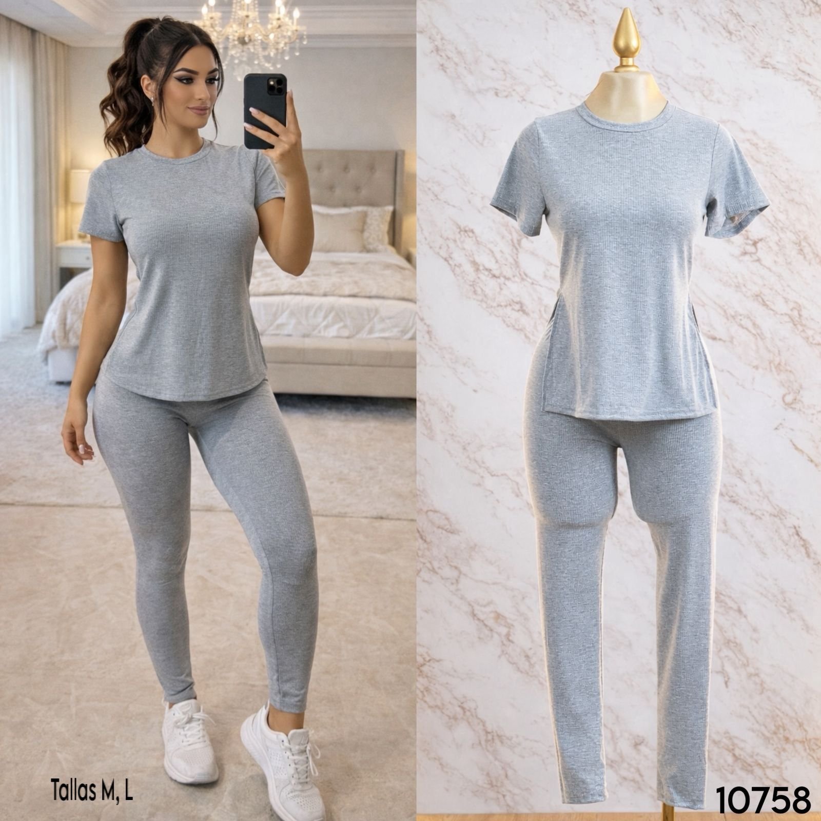SET/CONJUNTO DEPORTIVO LISO 10758 - Image 2