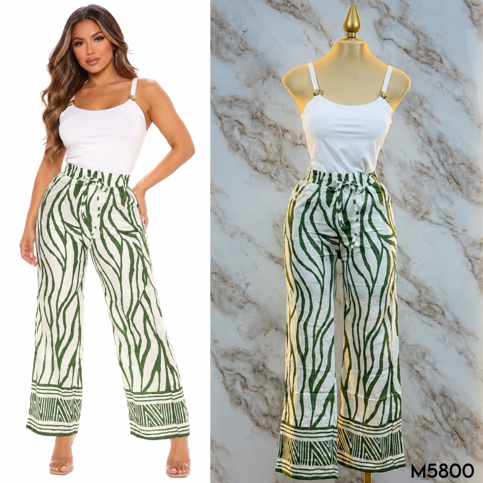 PANTALON LIGERO ESTAMPADO 5800 - Image 2