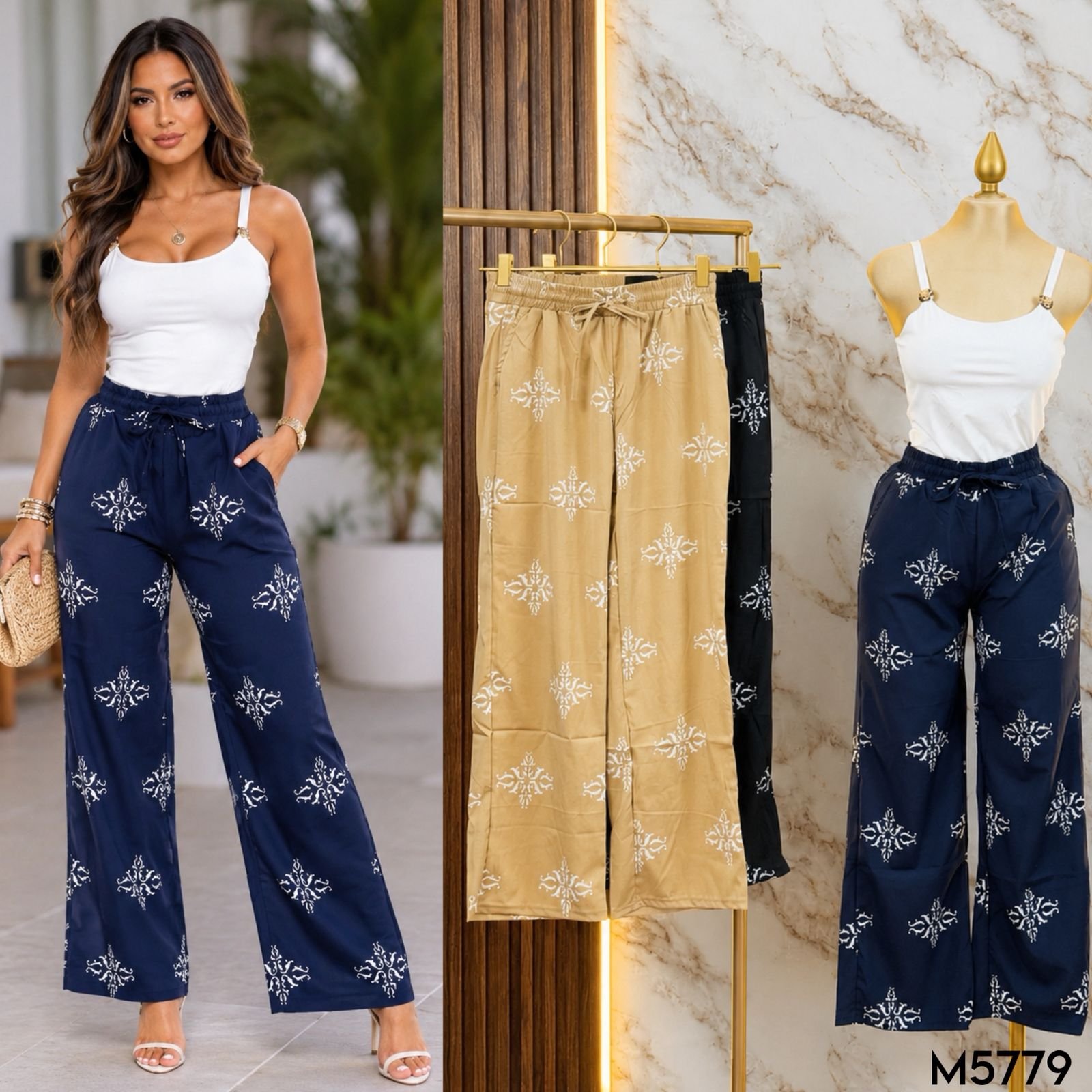 PANTALON LIGERO ESTAMPADO 5779
