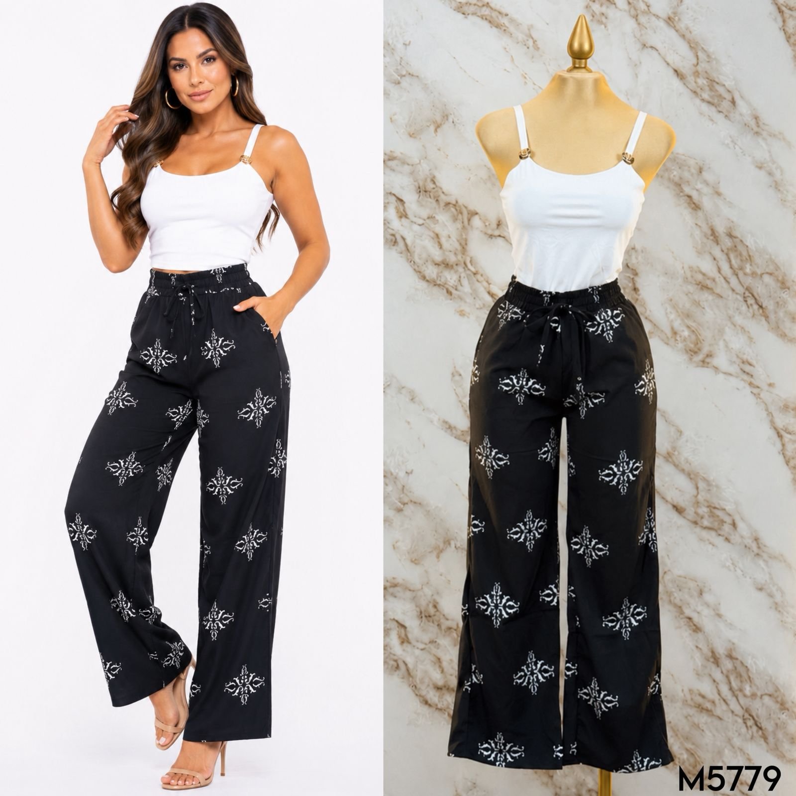 PANTALON LIGERO ESTAMPADO 5779 - Image 3