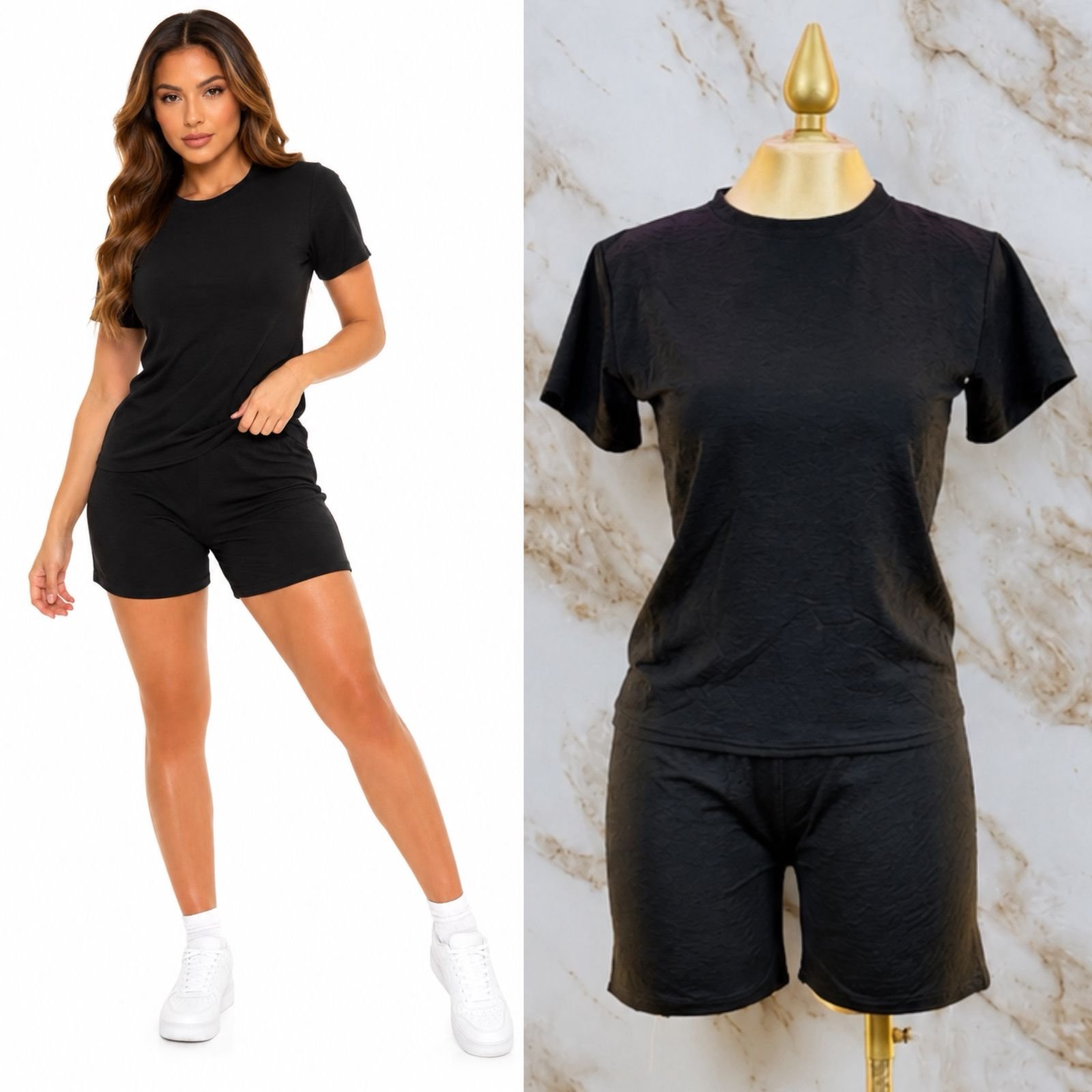 SET/CONJUNTO UNITALLA SHORT + PLAYERA CUELLO REDONDO - Image 5